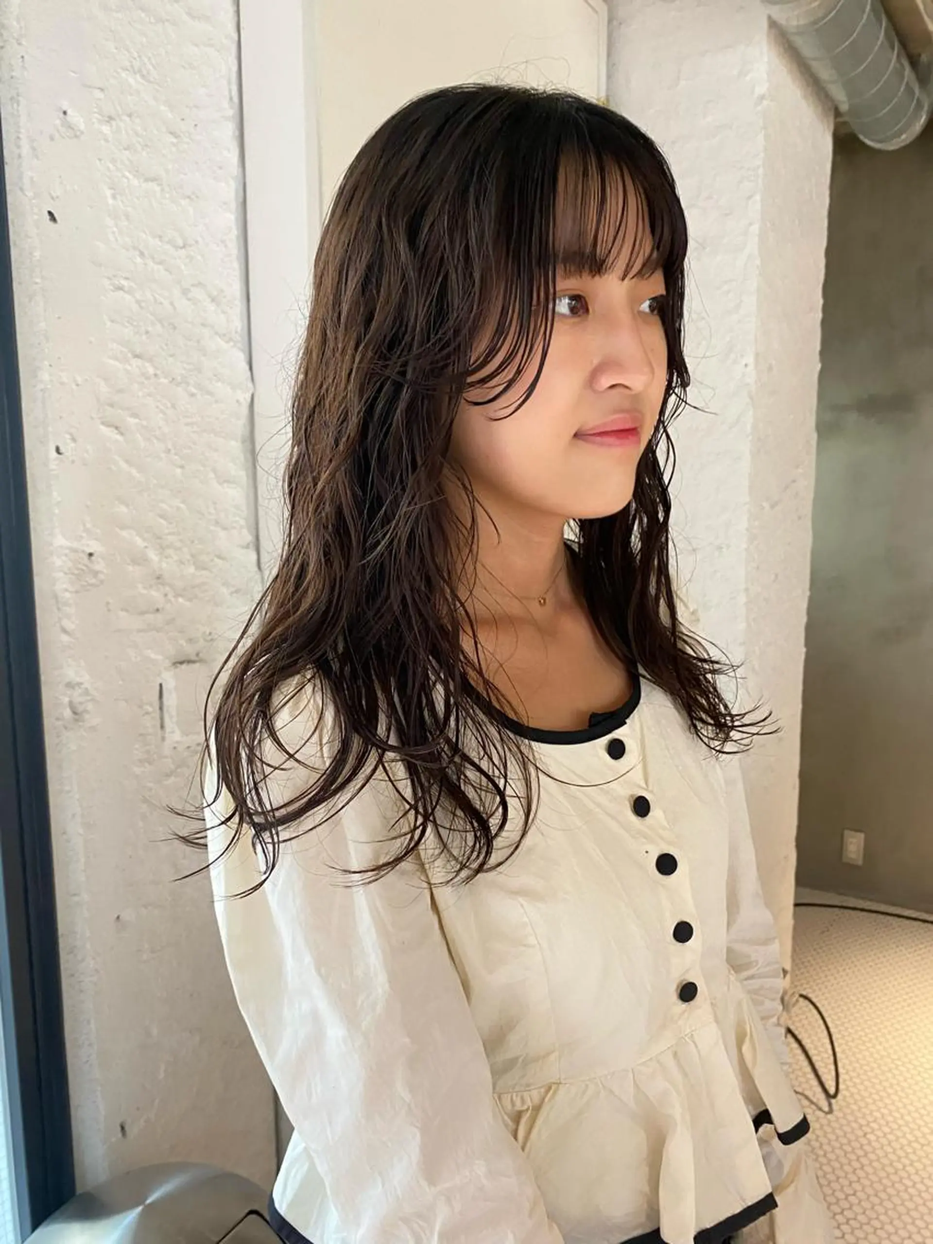 ロング カラー パーマ ヘアアレンジ メンズ キッズ ネイル マツエク・マツパ アイブロウ メンズパーマ パーマスタイル🔅 sayacaのヘアスタイル