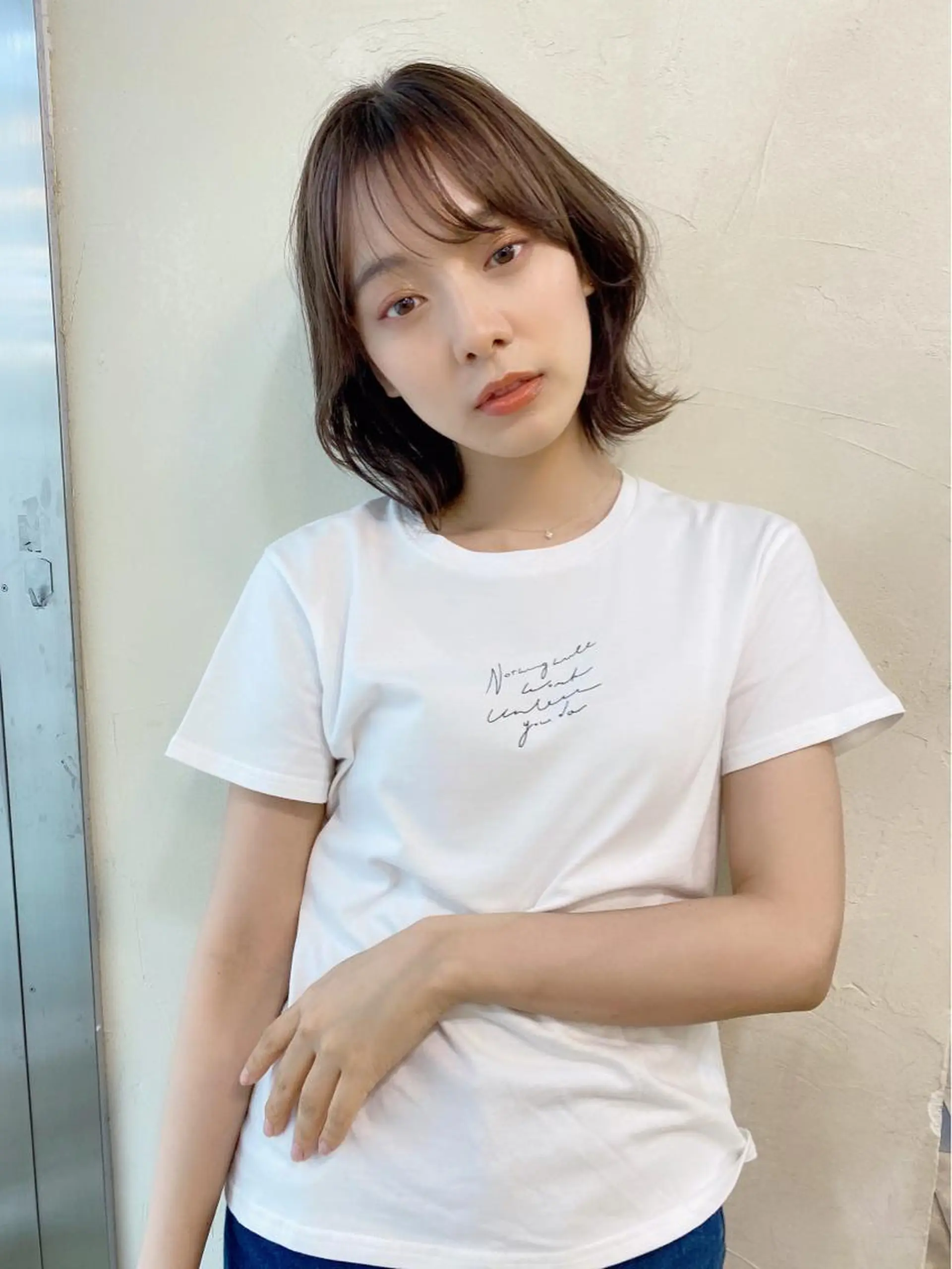 ミディアム ボブ くびれヘア 鎌倉 彩のヘアスタイル