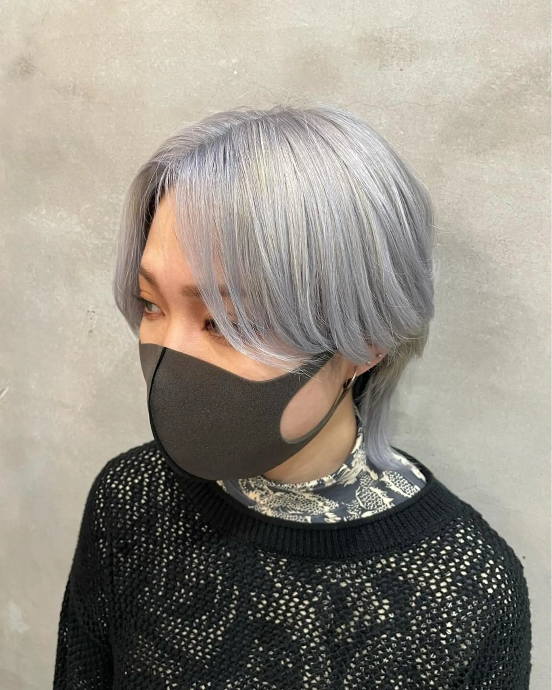 ショート カラー アッシュ ホワイトアッシュ ヘアカラー トリートメント 【ピンク/韓国ヘア/ ヘアセット】亜海のヘアスタイル