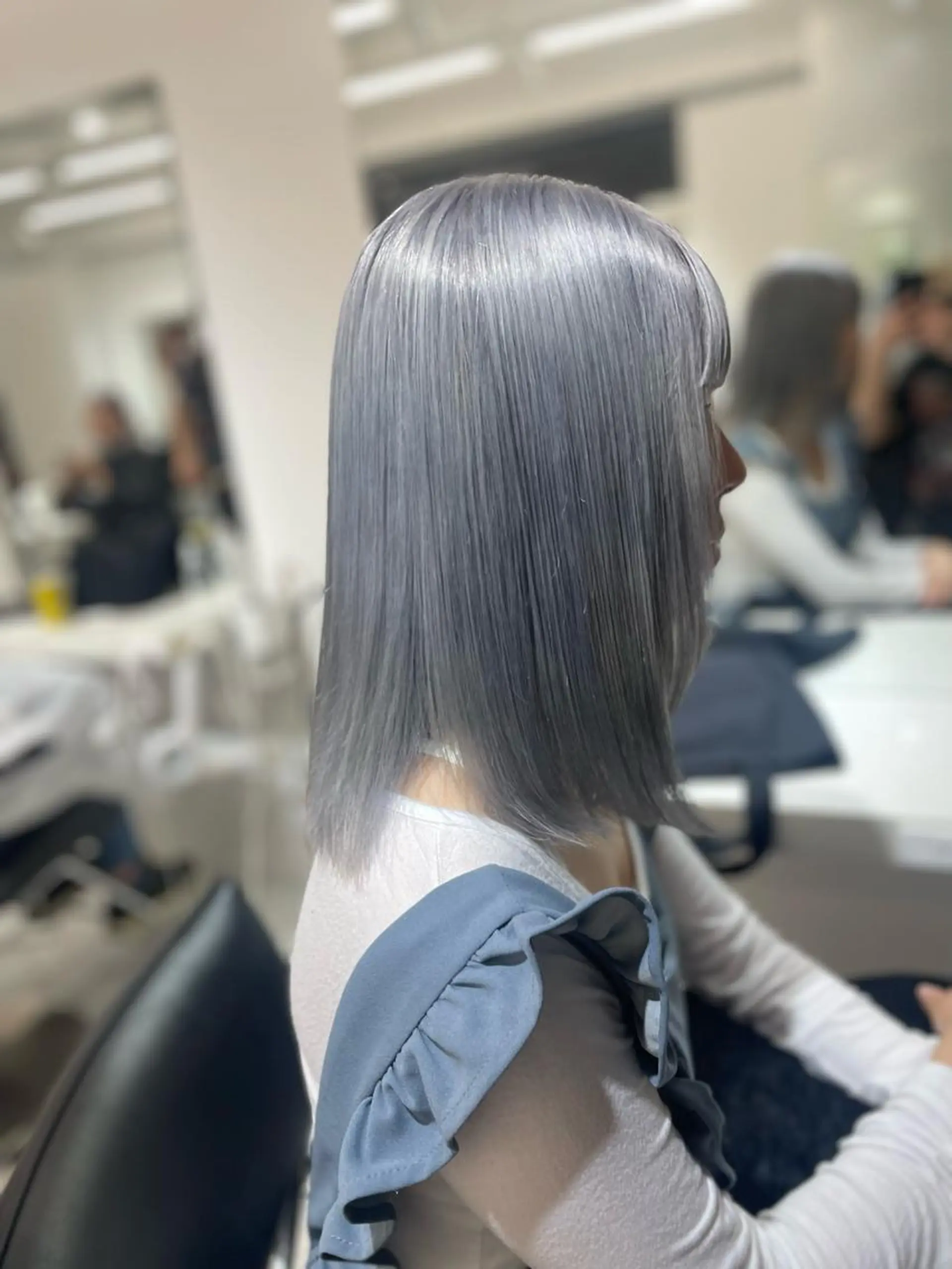 カラー ハイトーンカラー ヘアカラー 🩶大人韓国ヘア 渋谷/Satsukiのヘアスタイル