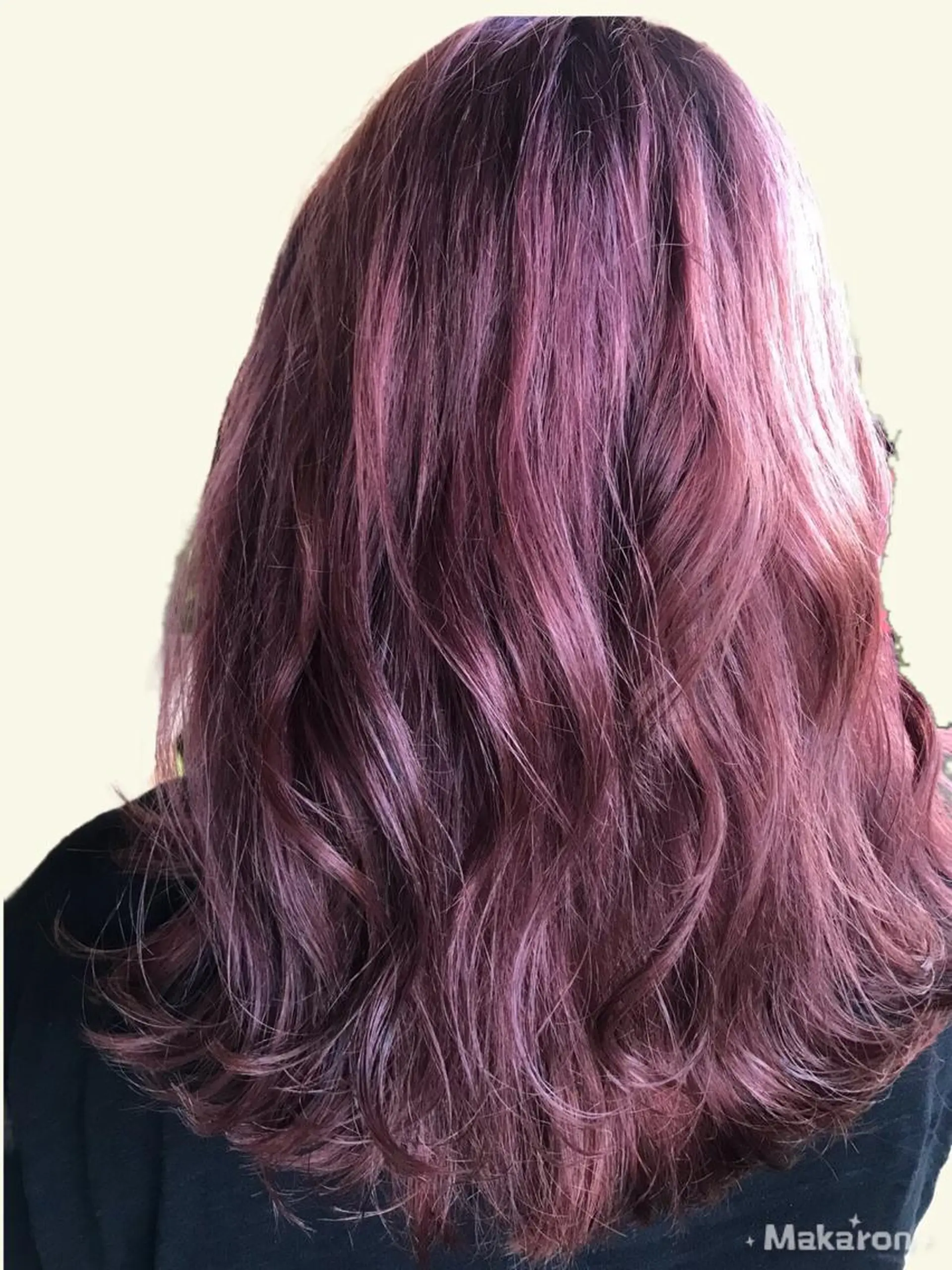 ロング アッシュ カット ヘアカラー トリートメント hair works raptureのヘアスタイル