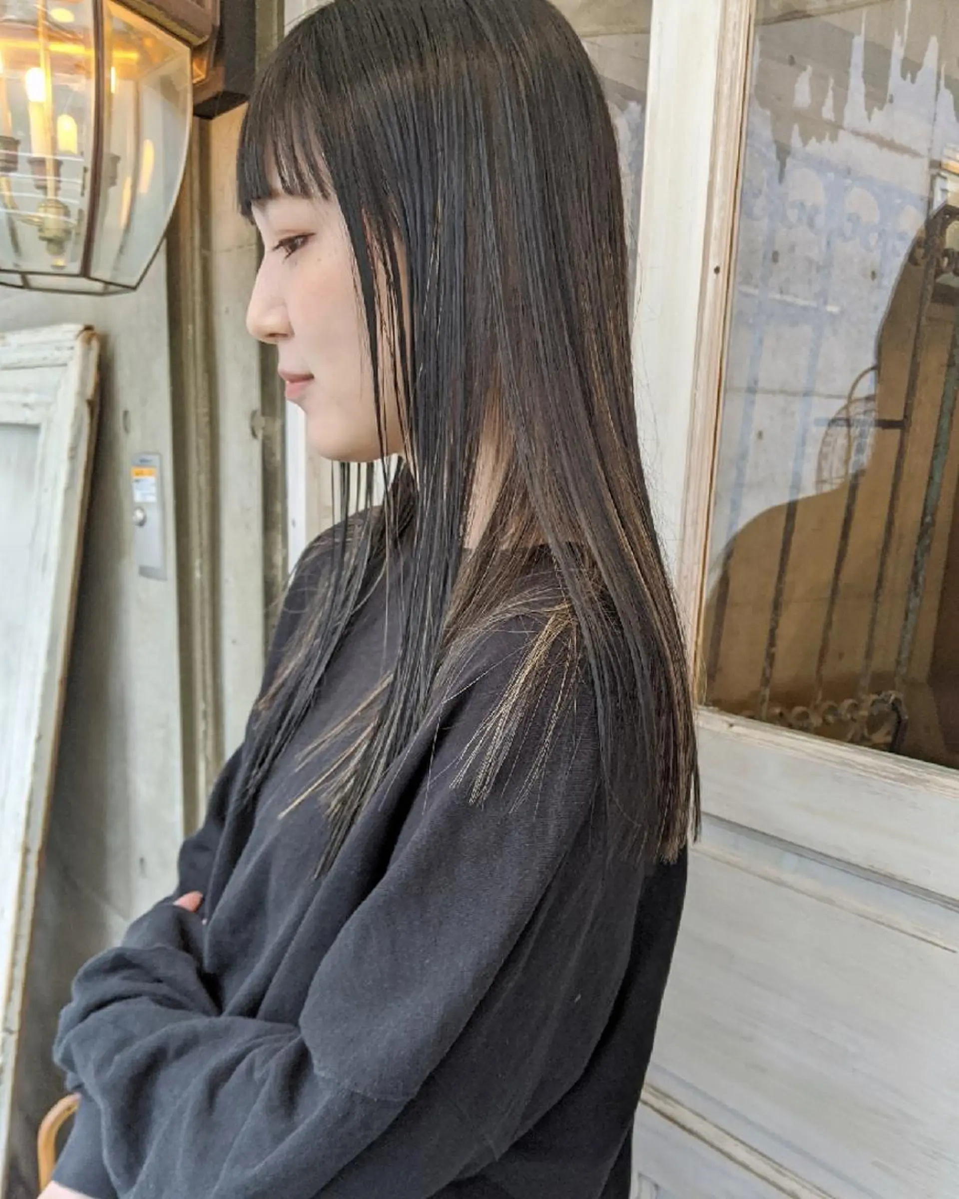 ヘアアレンジ カラー ロング カット ヘアカラー トリートメント mowen RUIのヘアスタイル