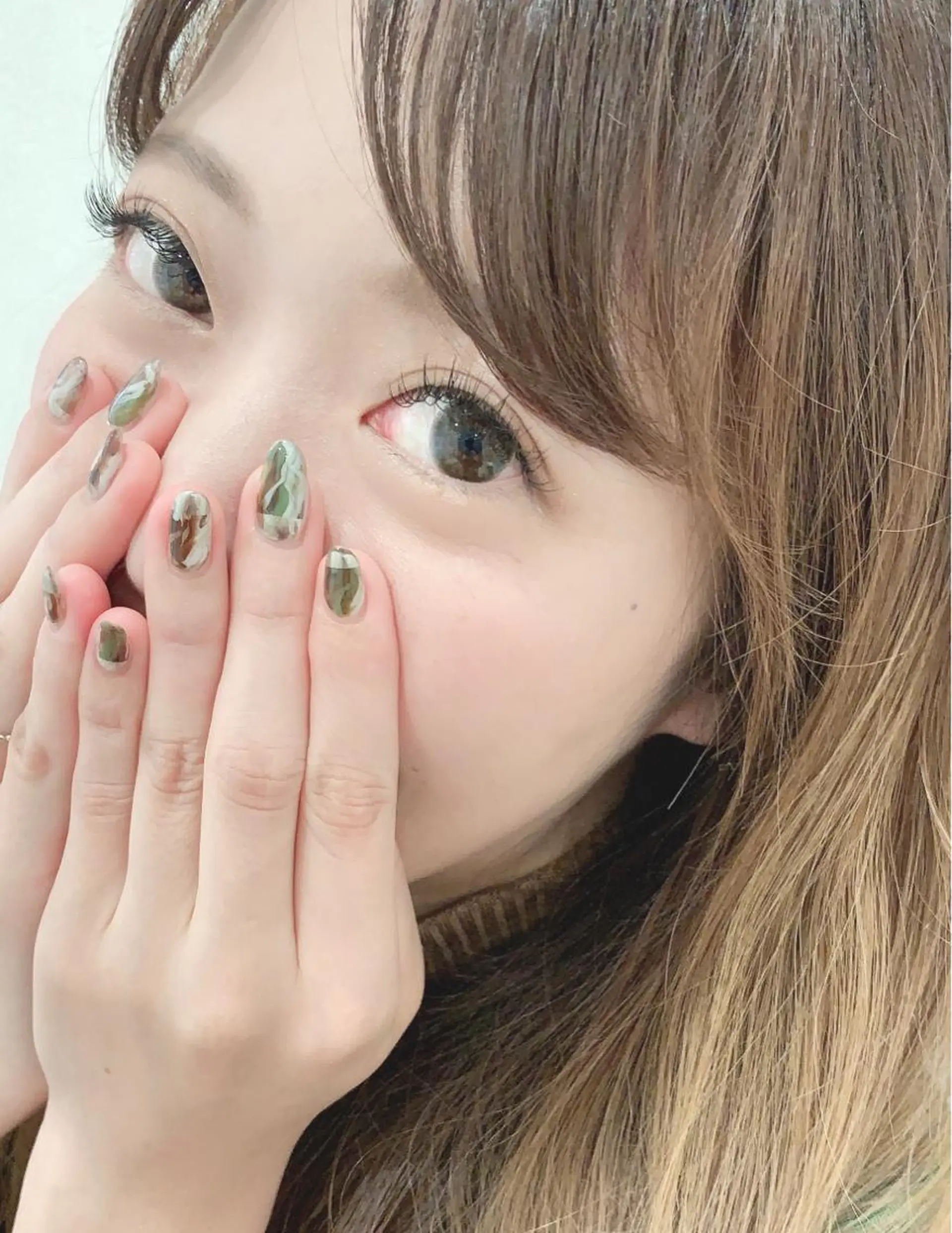 ネイル マツエク・マツパ Cカール フラットラッシュ マットネイル ルクール 巻店のマツエク・マツパデザイン