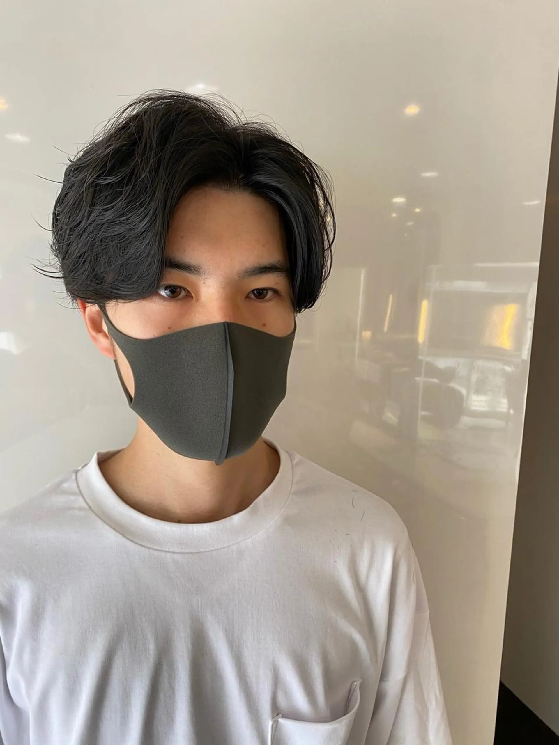 メンズ センターパート SHUN メンズパーマのヘアスタイル