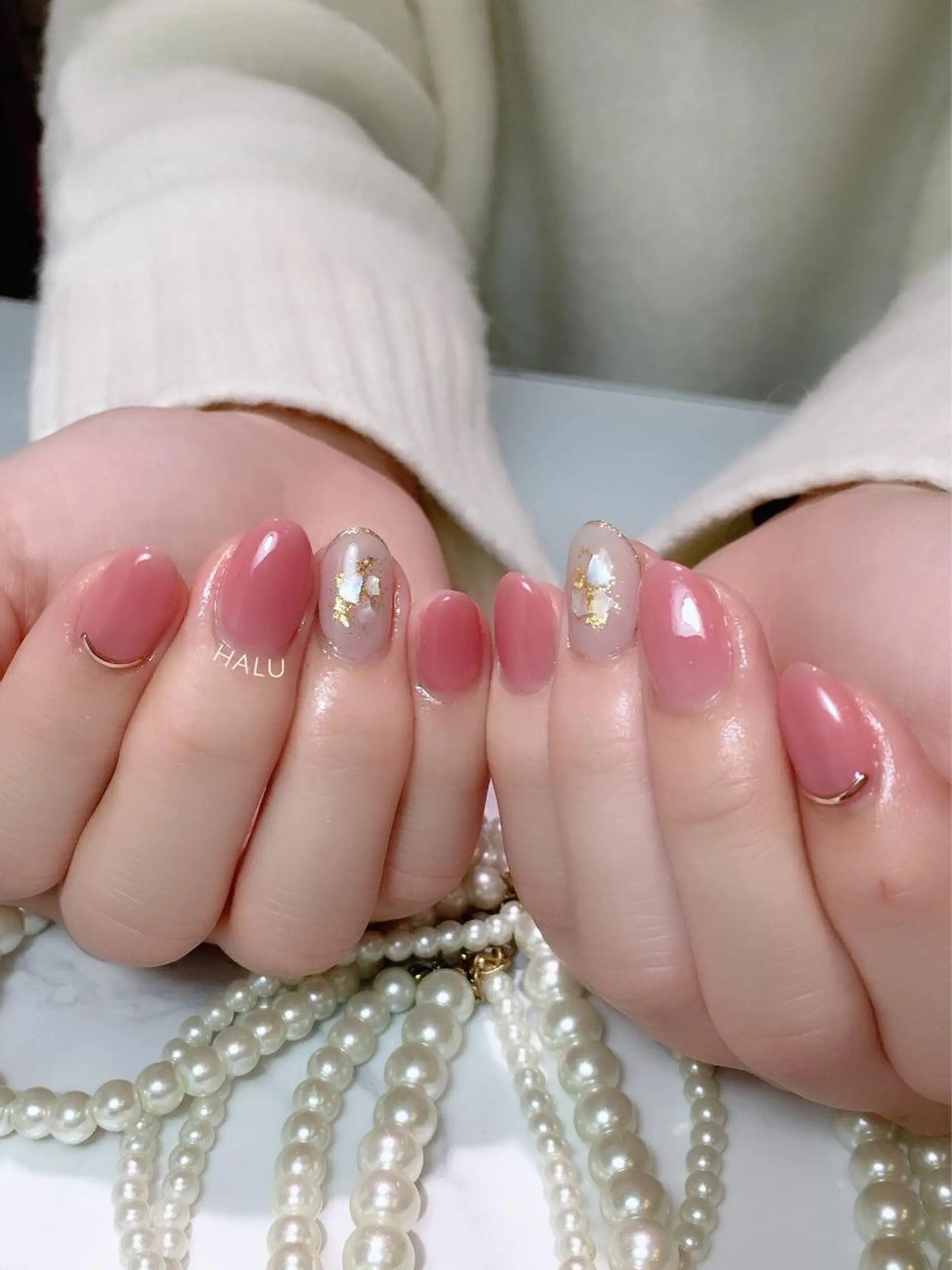 ネイル ピンク HALU ハルのネイルデザイン