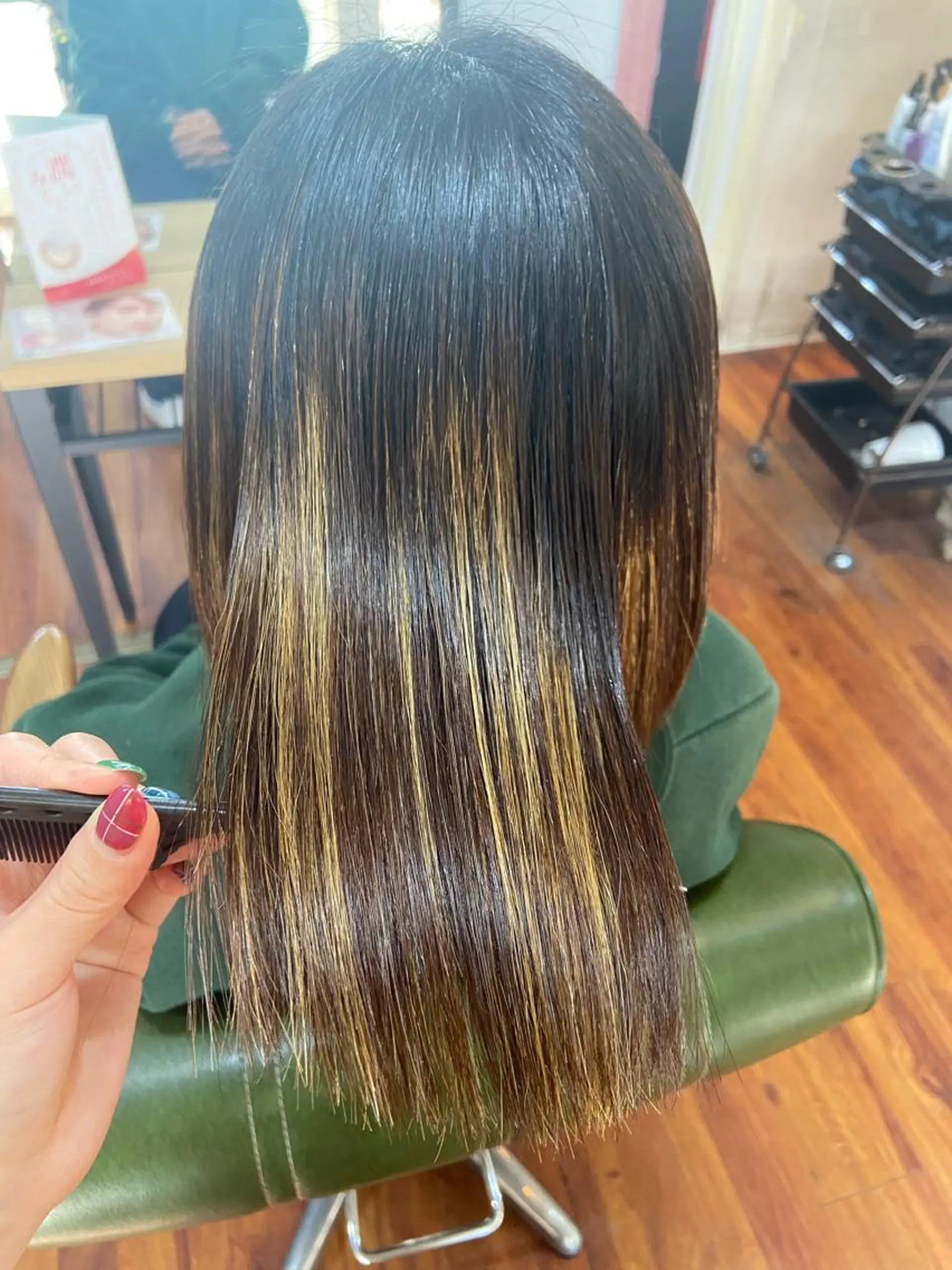 ショート 縮毛矯正 酸性ストレート カット 縮毛矯正 トリートメント 髪質改善/透明感 カラー/西川奈穂のヘアスタイル