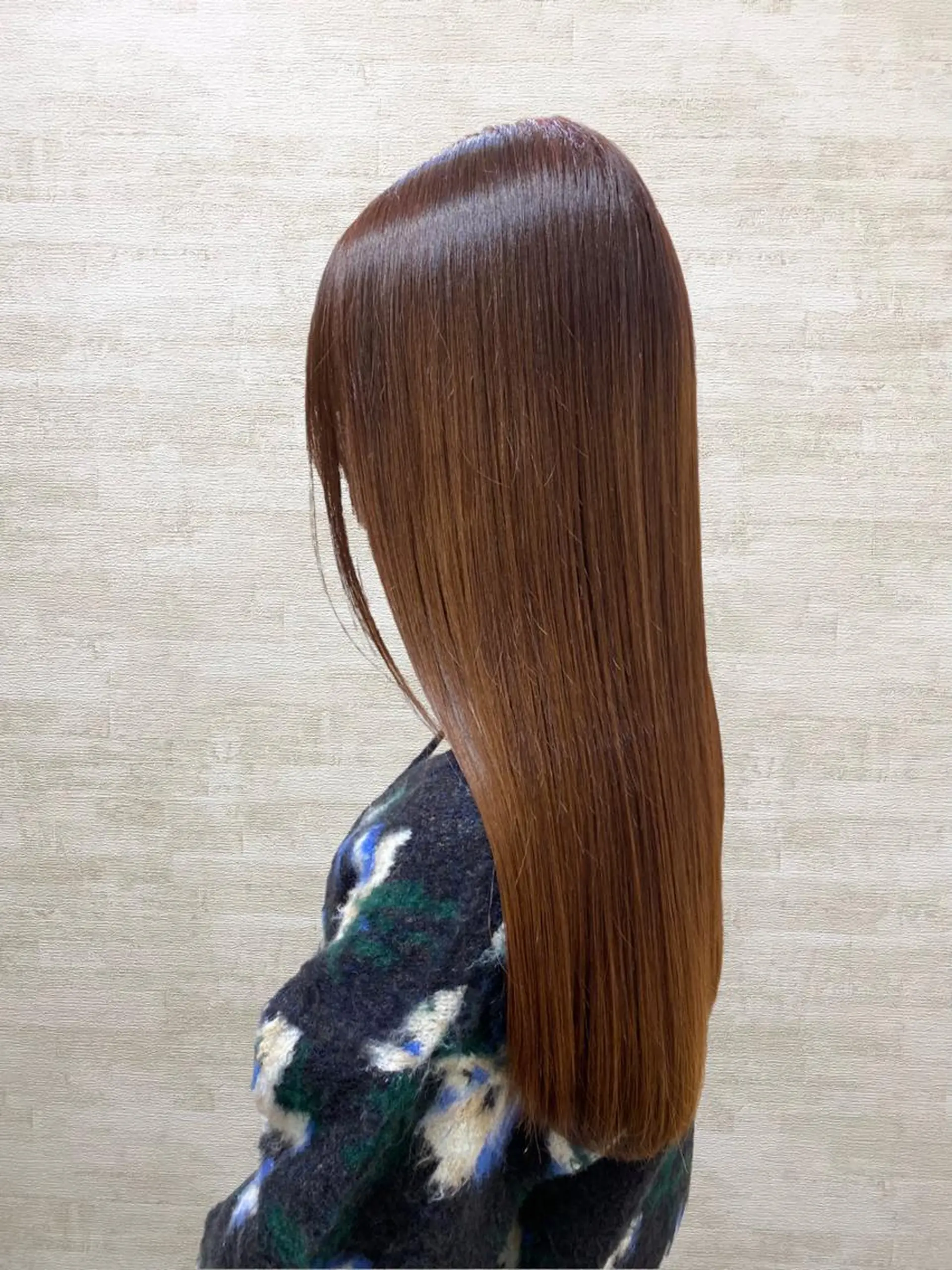 ロング ヘアカラー トリートメント 髪質改善&ヘアケア 永山若奈のヘアスタイル