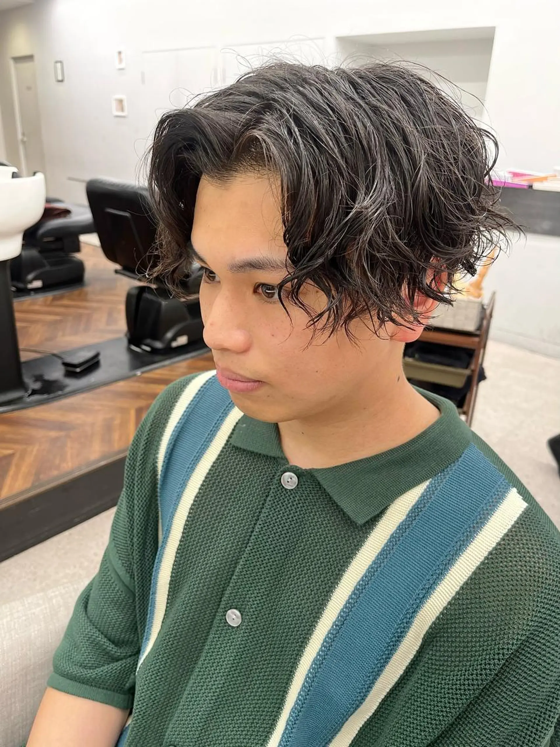 パーマ メンズ 🍐シャドウパーマ メンズ特化/守岡🍐のヘアスタイル