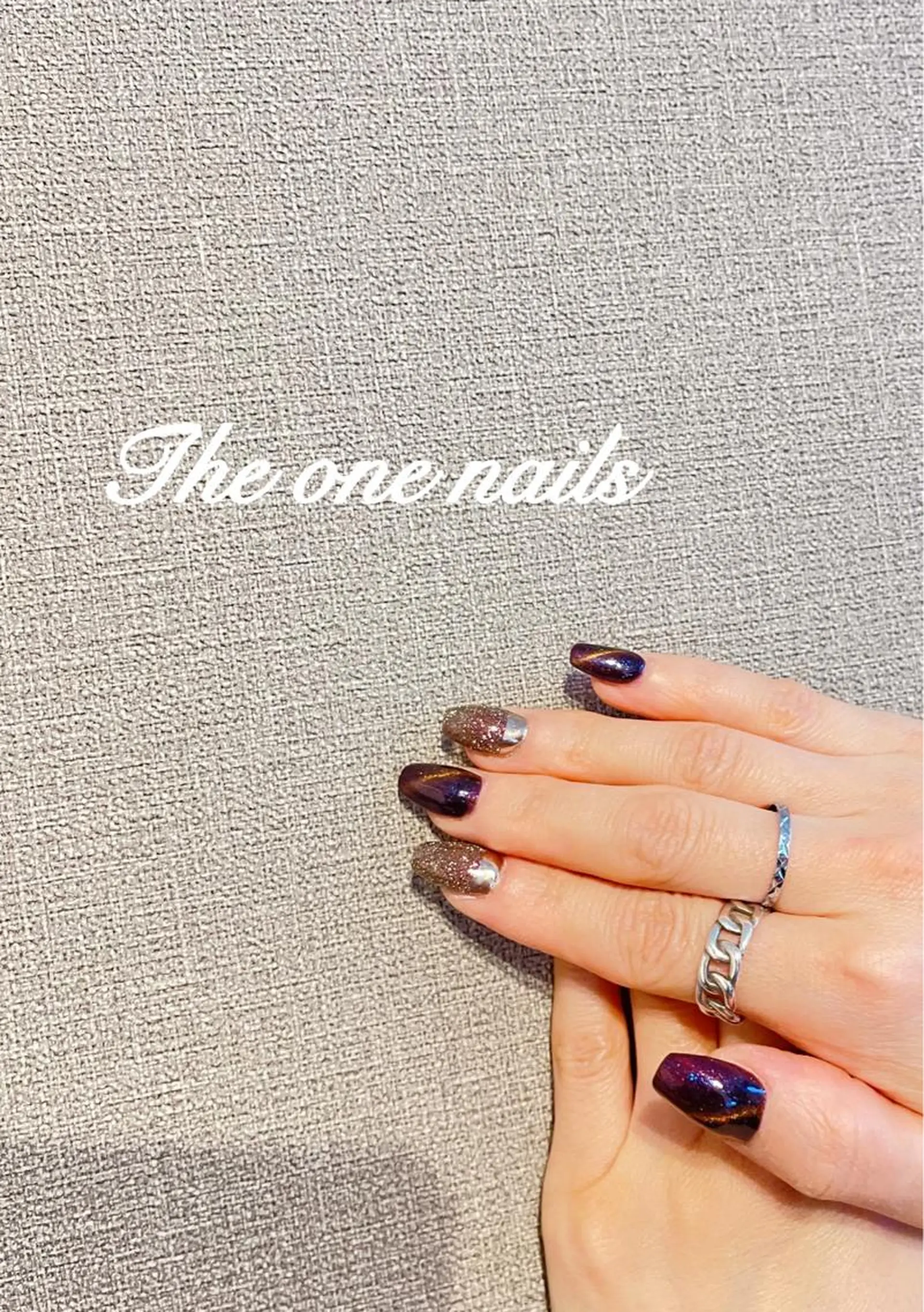 ネイル フラッシュネイル マグネットネイル ミラーネイル 🌵the.one nails🌵新小岩のネイルデザイン