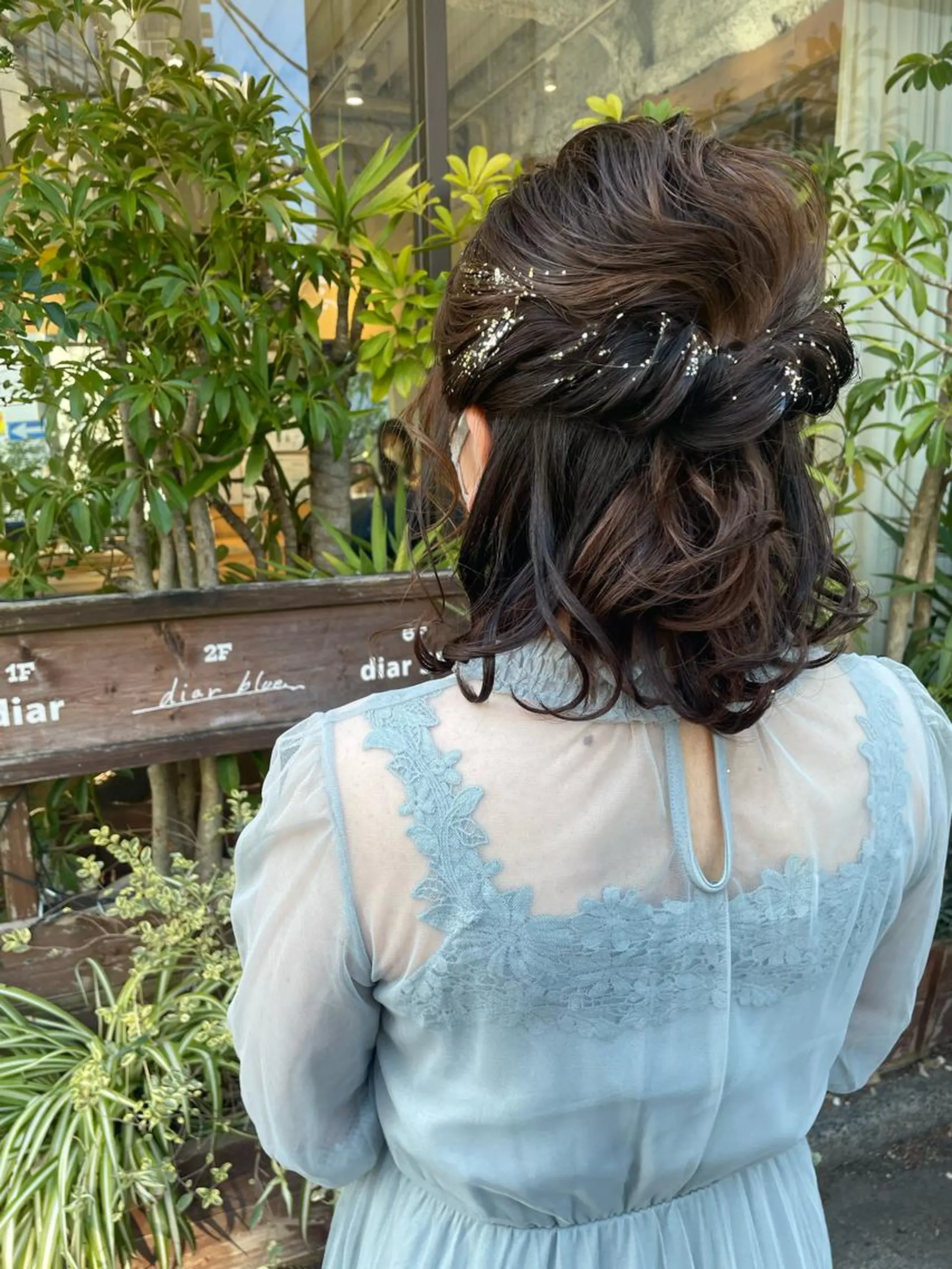 ミディアム カラー パーマ ヘアアレンジ ヘアセット maho🤍透明感 カラー/顔周りcutのヘアスタイル