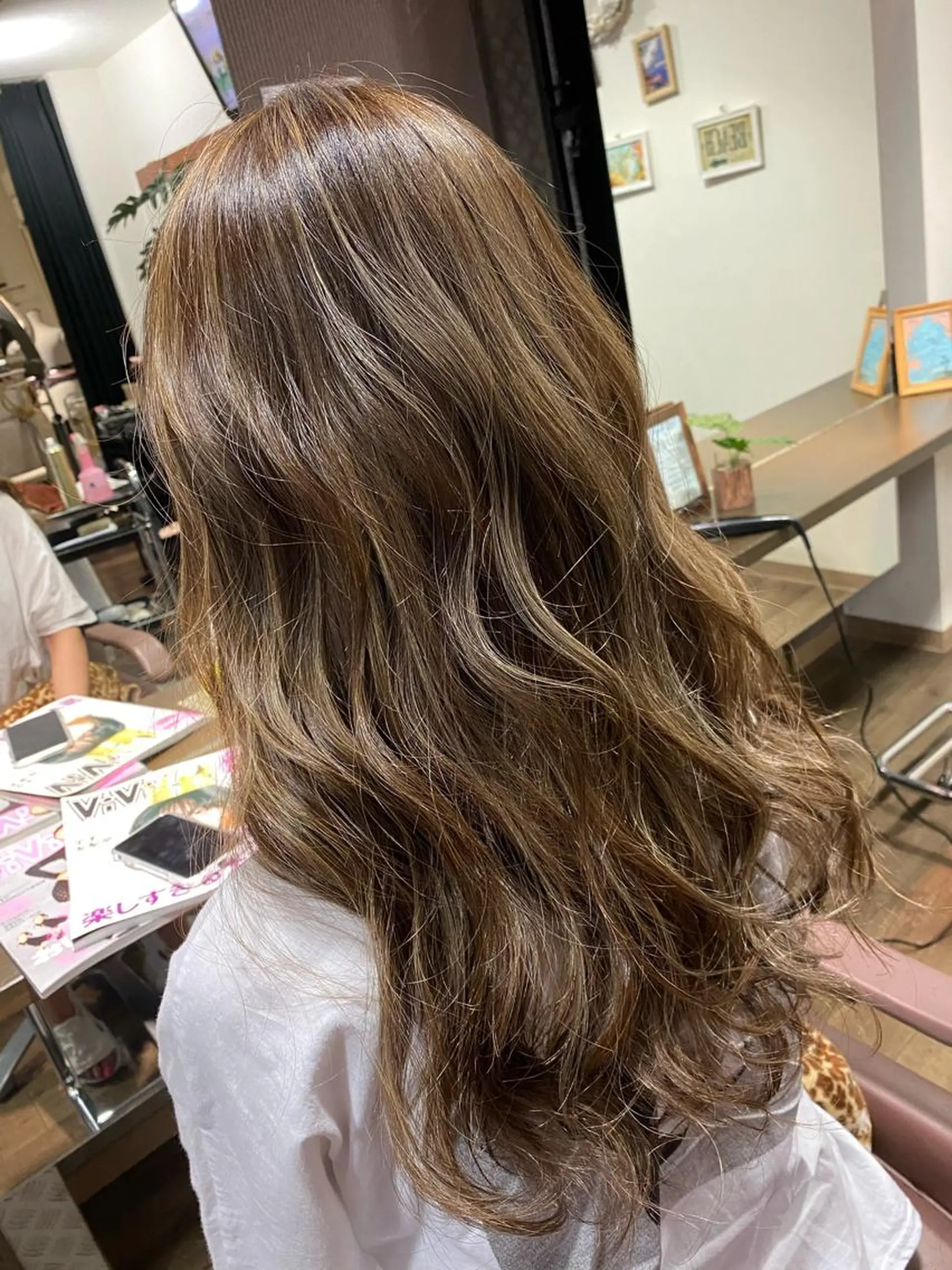 ロング カラー カット ヘアカラー トリートメント pep所属・pep natsumiのヘアスタイル