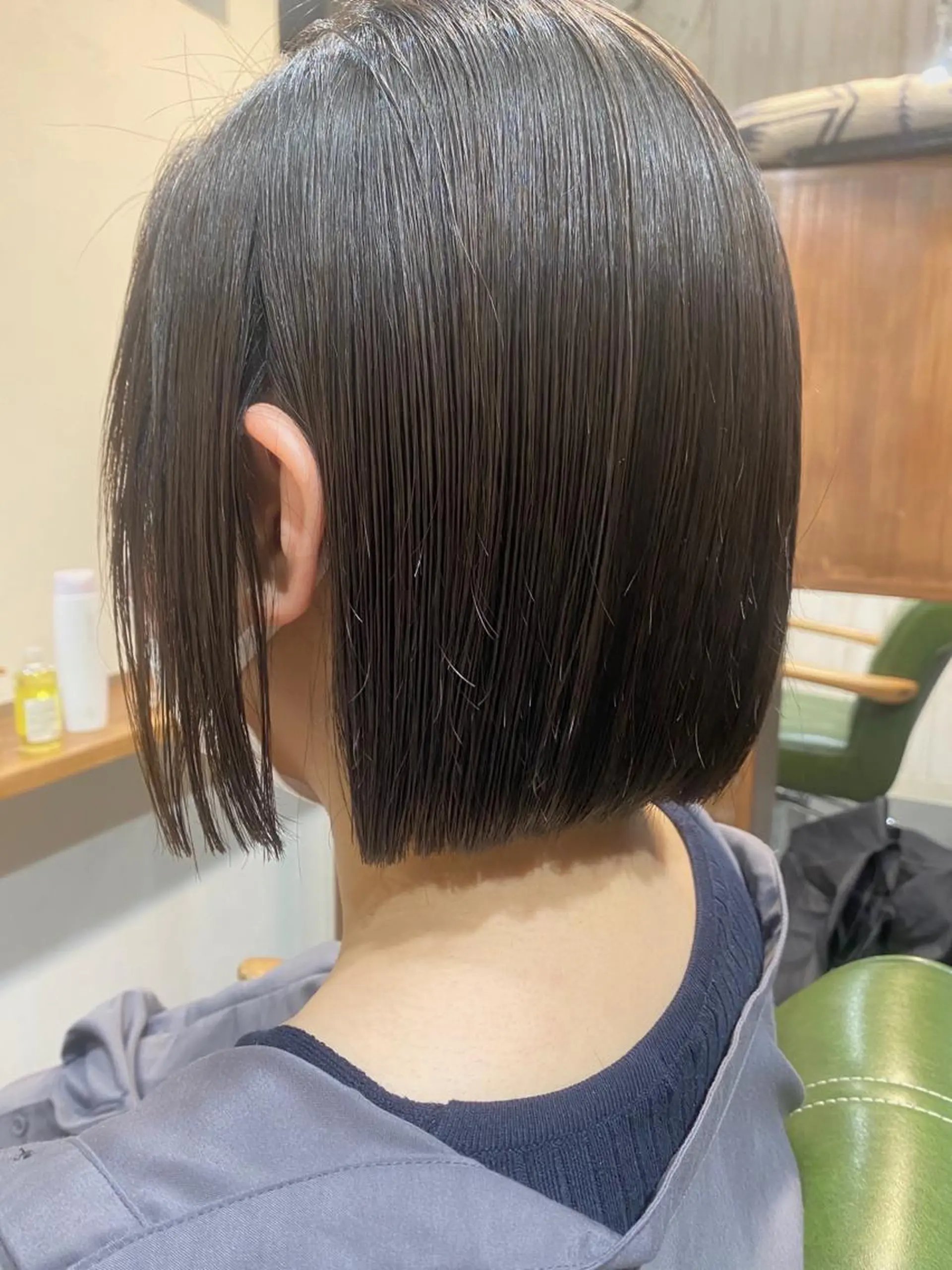 ショート ボブ 縮毛矯正 【髪質改善・矯正 ・ハイライト】ハナカのヘアスタイル