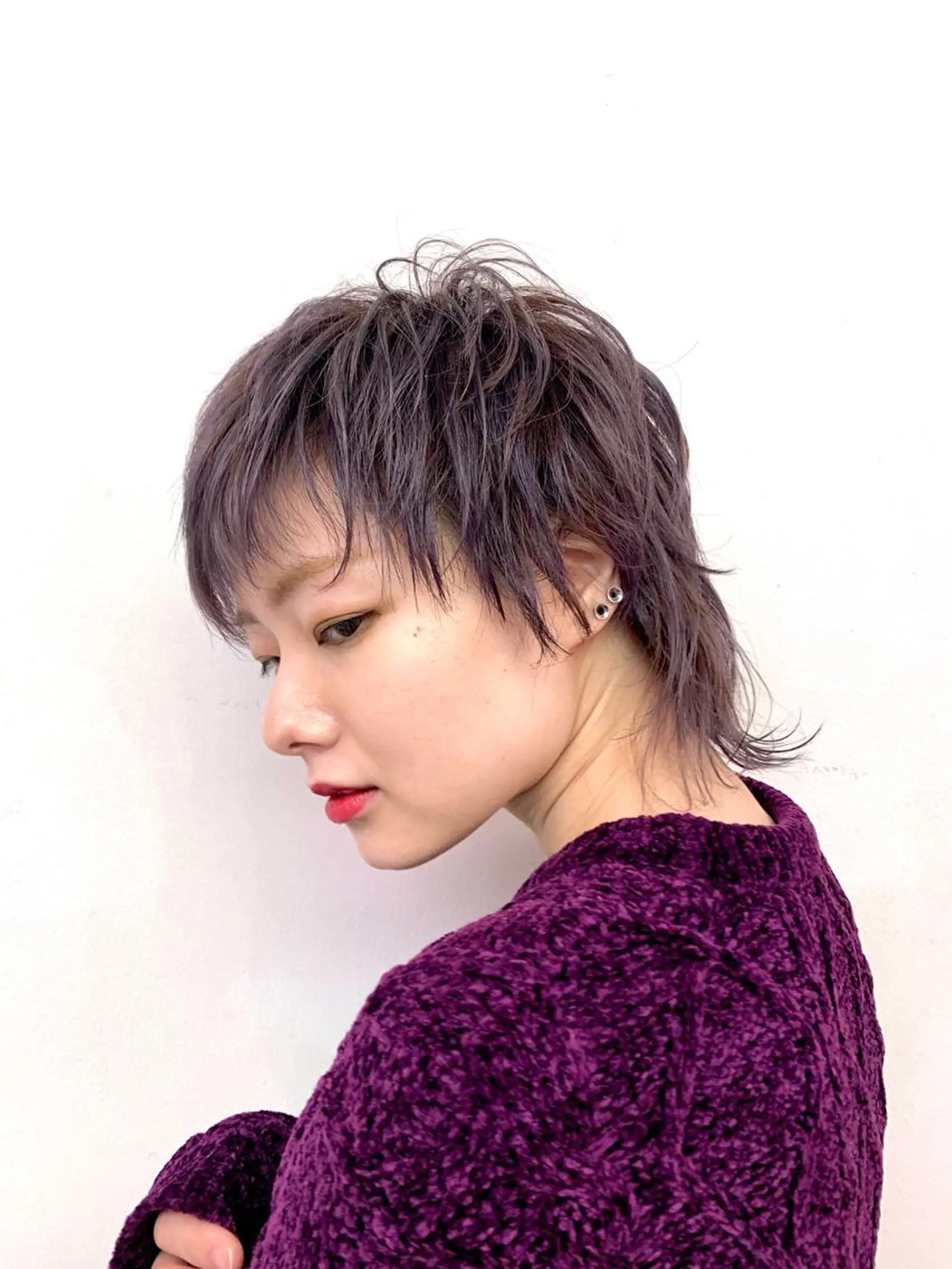 ミディアム カラー パーマ ヘアアレンジ ✨顔まわりカット ✨渋谷人気No.1✨のヘアスタイル