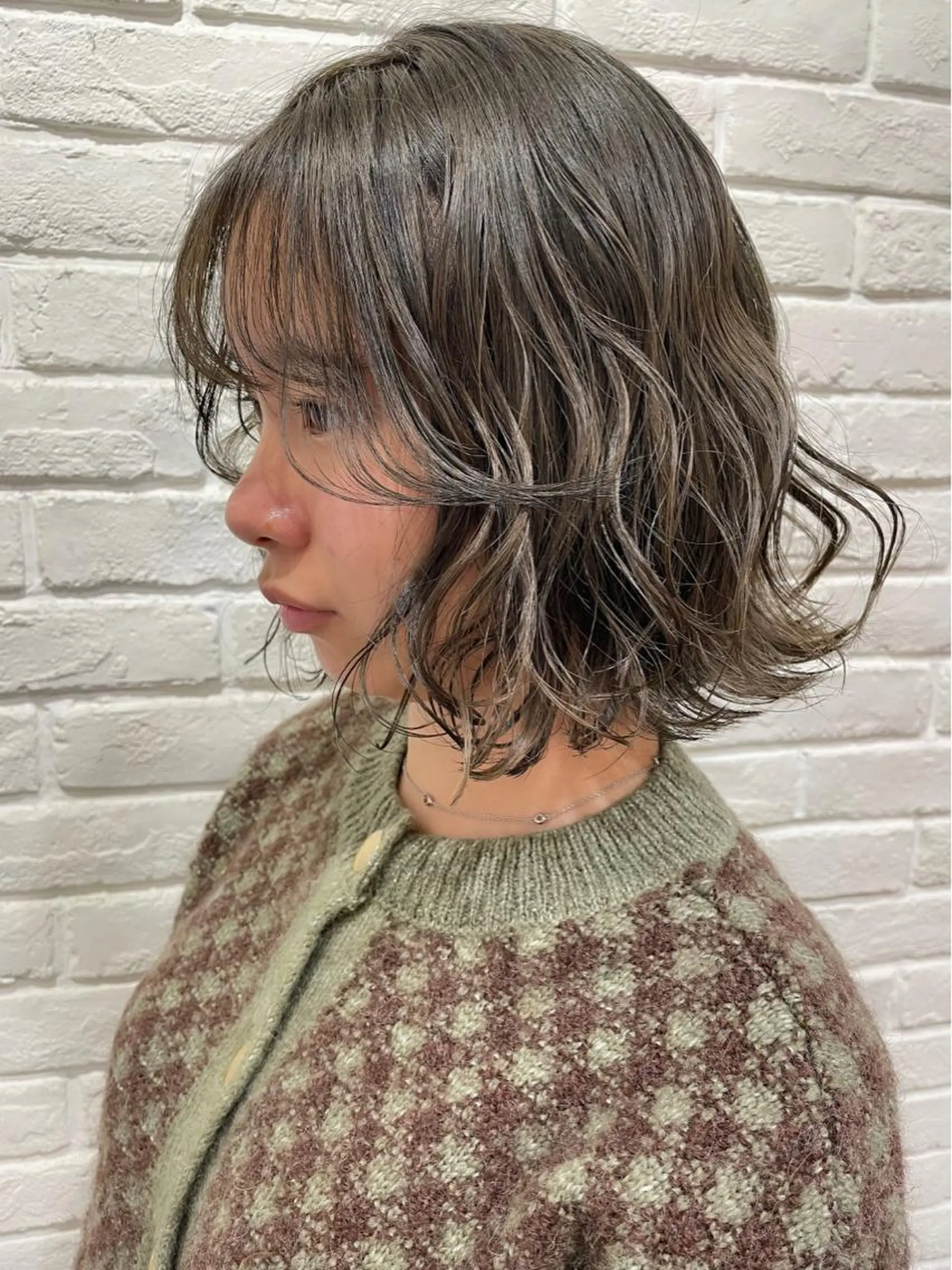 ミディアム カラー パーマ ヘアアレンジ メンズ キッズ ネイル マツエク・マツパ アイブロウ ヘアカラー belta.🌱 安藝夏花🌻のヘアスタイル