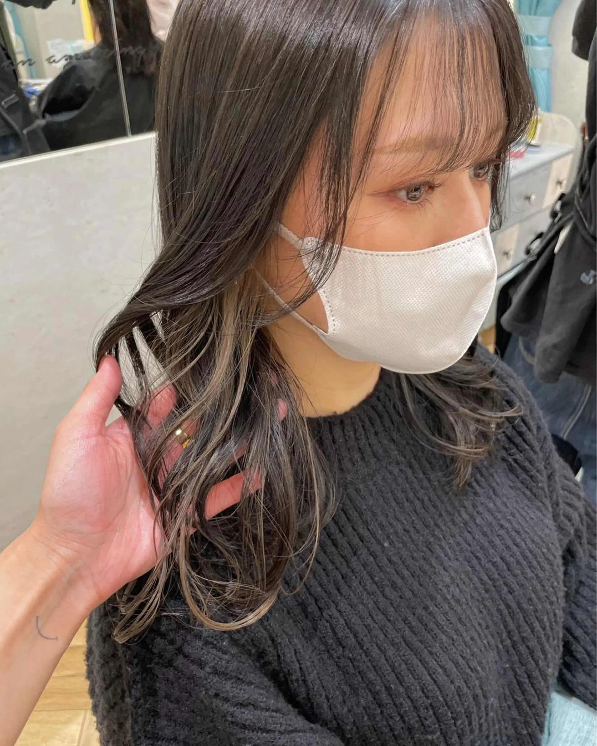 ミディアム カラー カット ヘアカラー トリートメント ♥️ブリーチ/ボブ/ レイヤー♥️maiのヘアスタイル