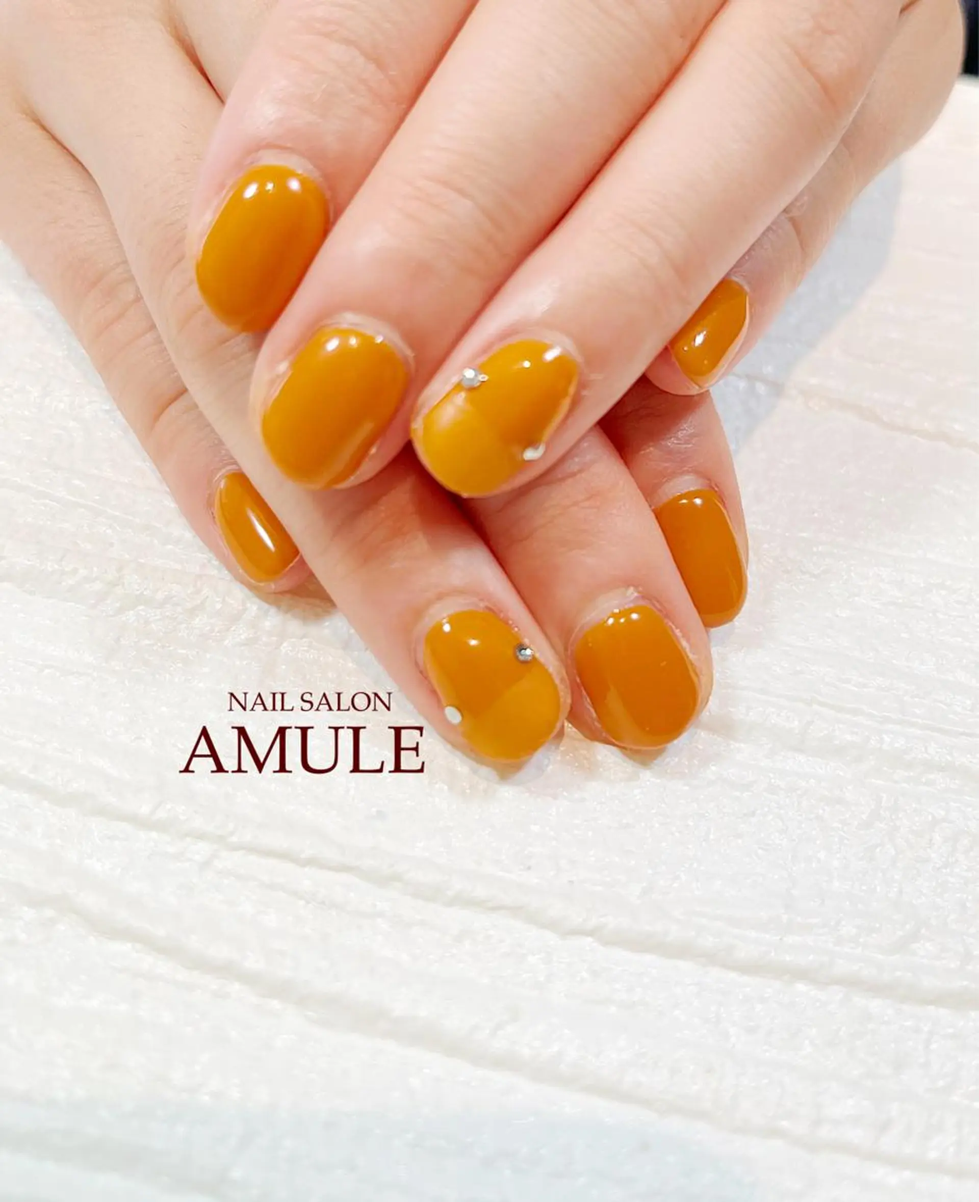 ネイル アートネイル ジェルネイル マットネイル ワンカラーネイル NAILSALON AMULEのネイルデザイン