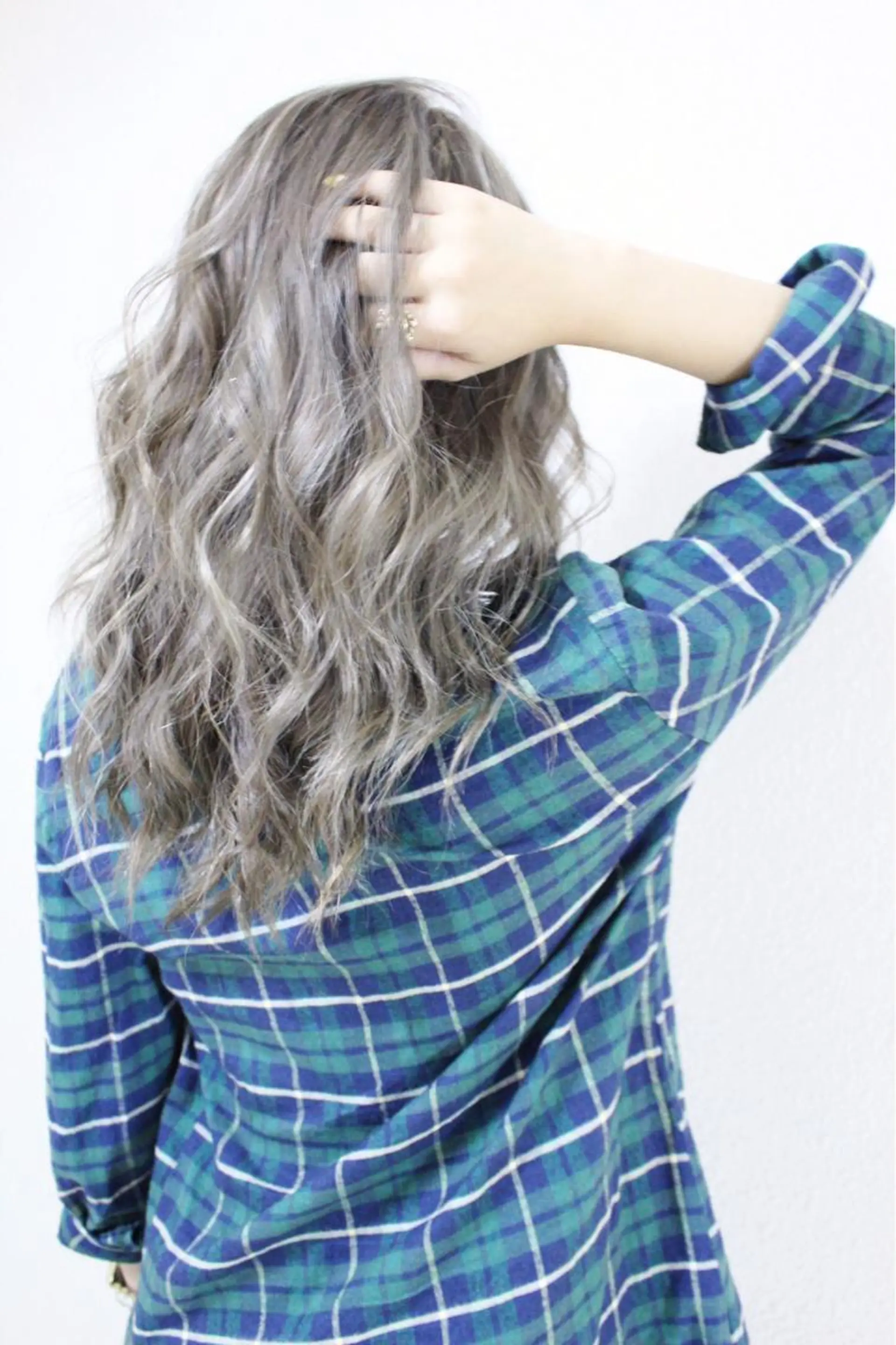 カラー れん/ハイトーン /エクステ/韓国風のヘアスタイル