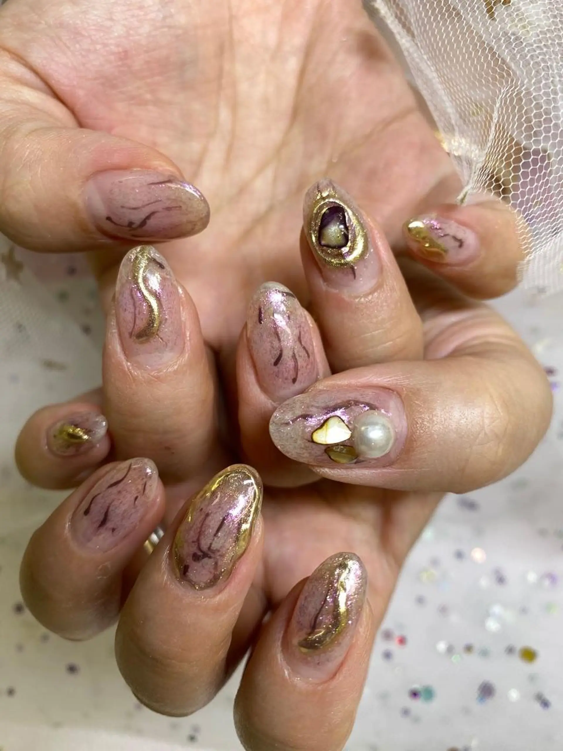 ネイル 🦋ネイルサロン ブラン🌈ゆりのネイルデザイン