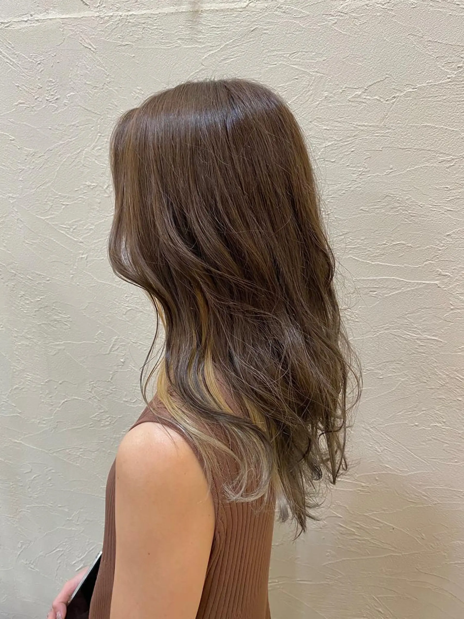 ロング カラー ベージュカラー ヘアカラー トリートメント ENIF ヤマグチアツコのヘアスタイル