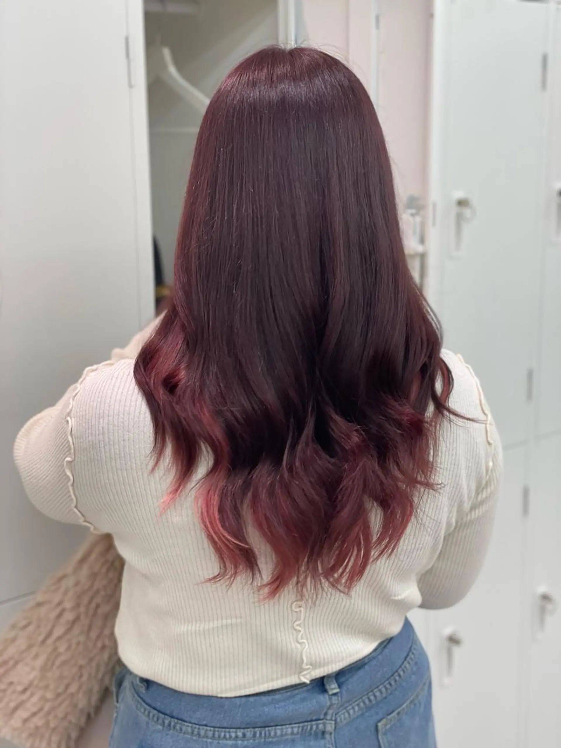 セミロング カラー ショーヤ/ブリーチ /エクステのヘアスタイル