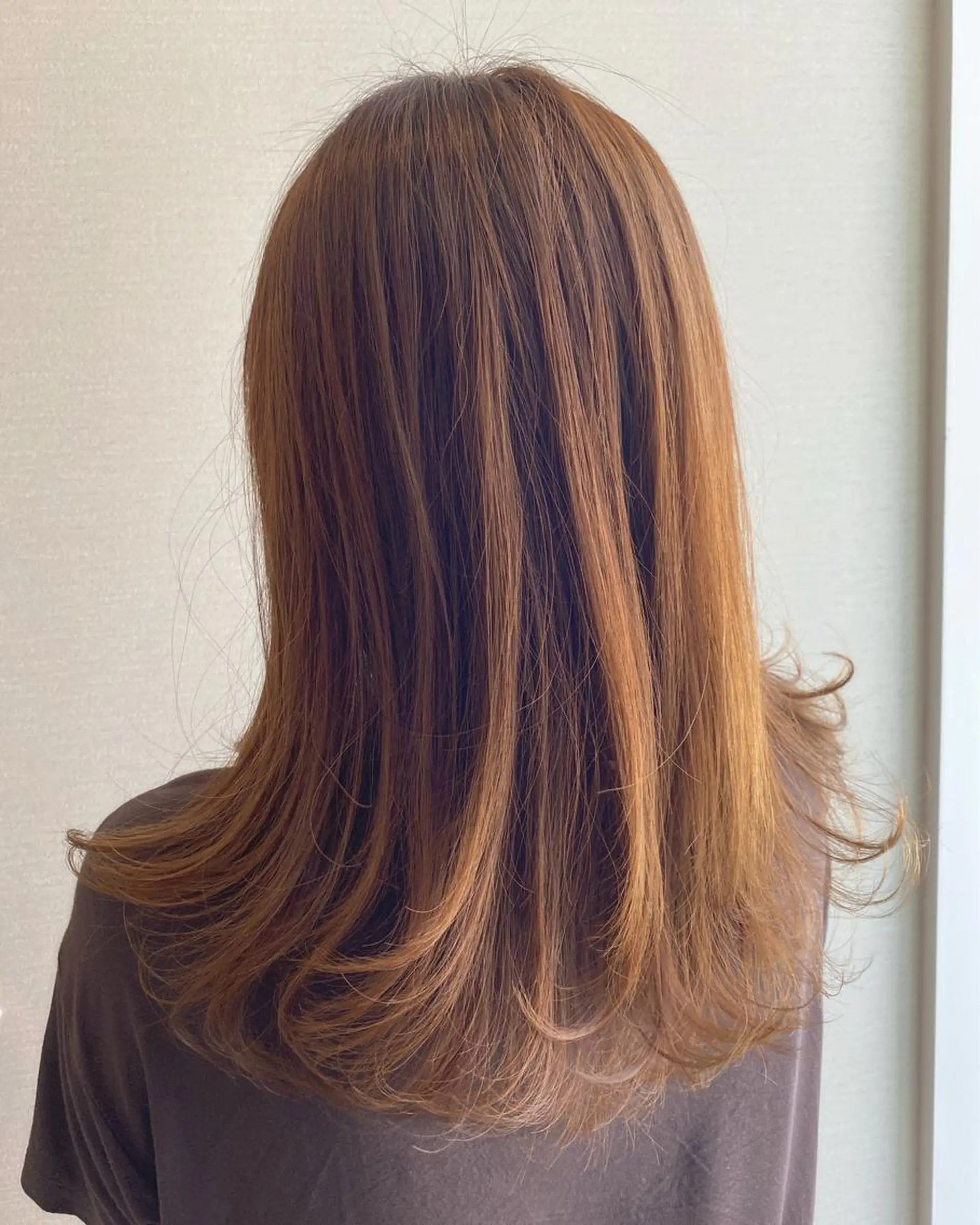 セミロング カラー NOPPO 和泉市 美容室/奥村 飛鳥のヘアスタイル
