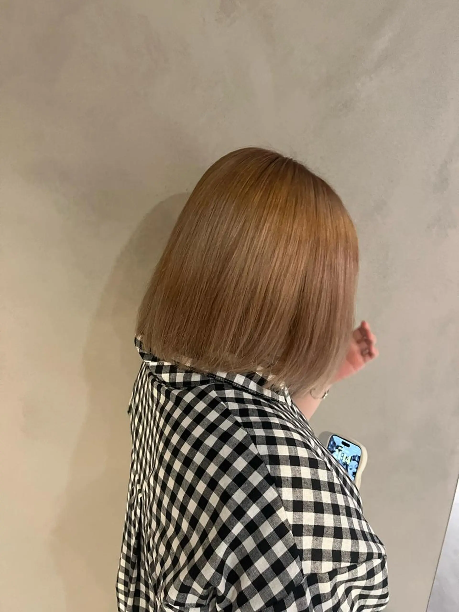 カラー ベージュカラー ミルクティーベージュ 中屋 日和のヘアスタイル