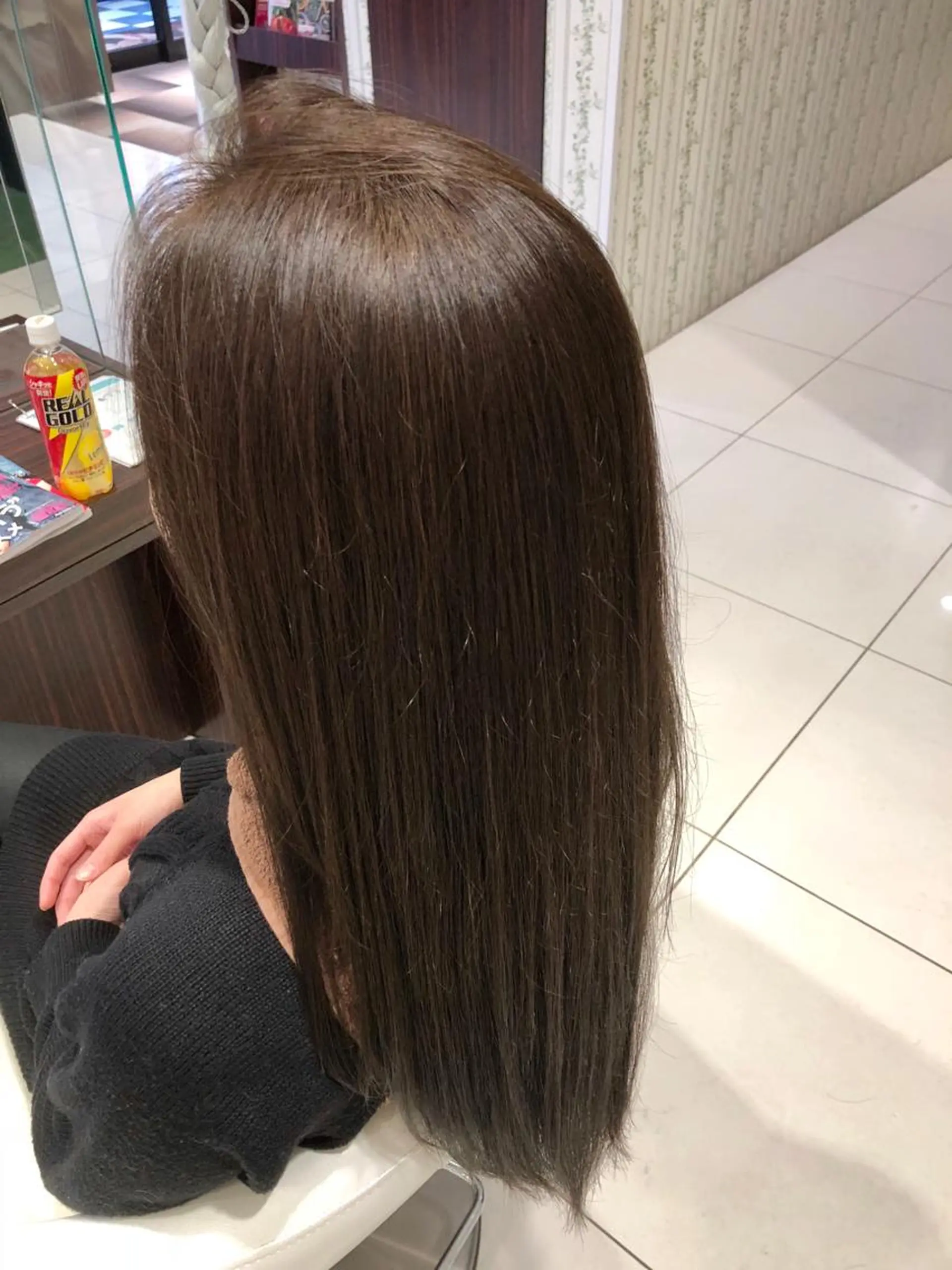 ロング カラー アッシュ アンドウ ユウ/ レイヤーカット/韓国のヘアスタイル