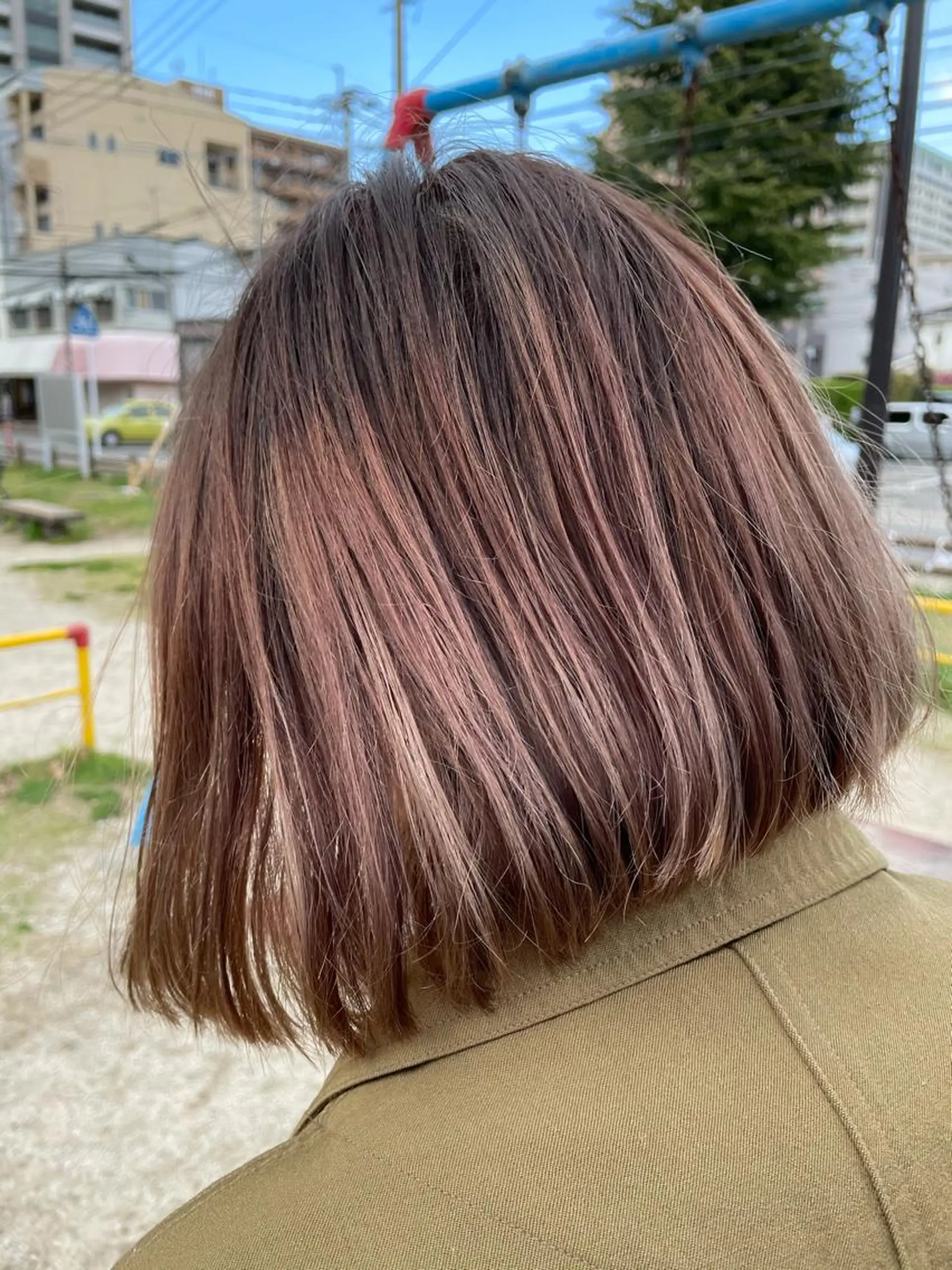 ミディアム レイヤーカット ヘアカラー Share  Salon  Reco【GARDEN】所属・末石 智のヘアスタイル