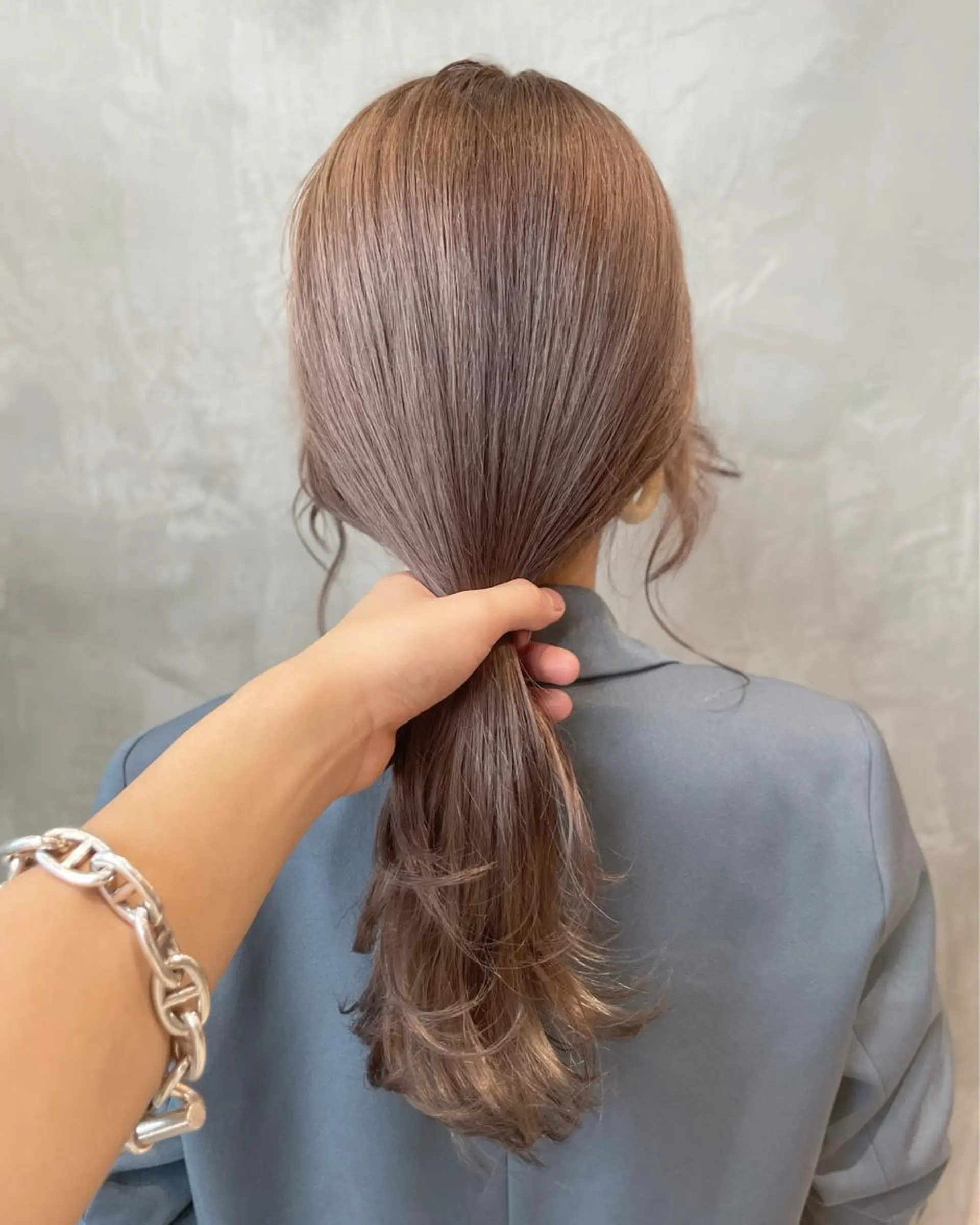 ミディアム カラー 韓国ヘア 店長NEGIのヘアスタイル