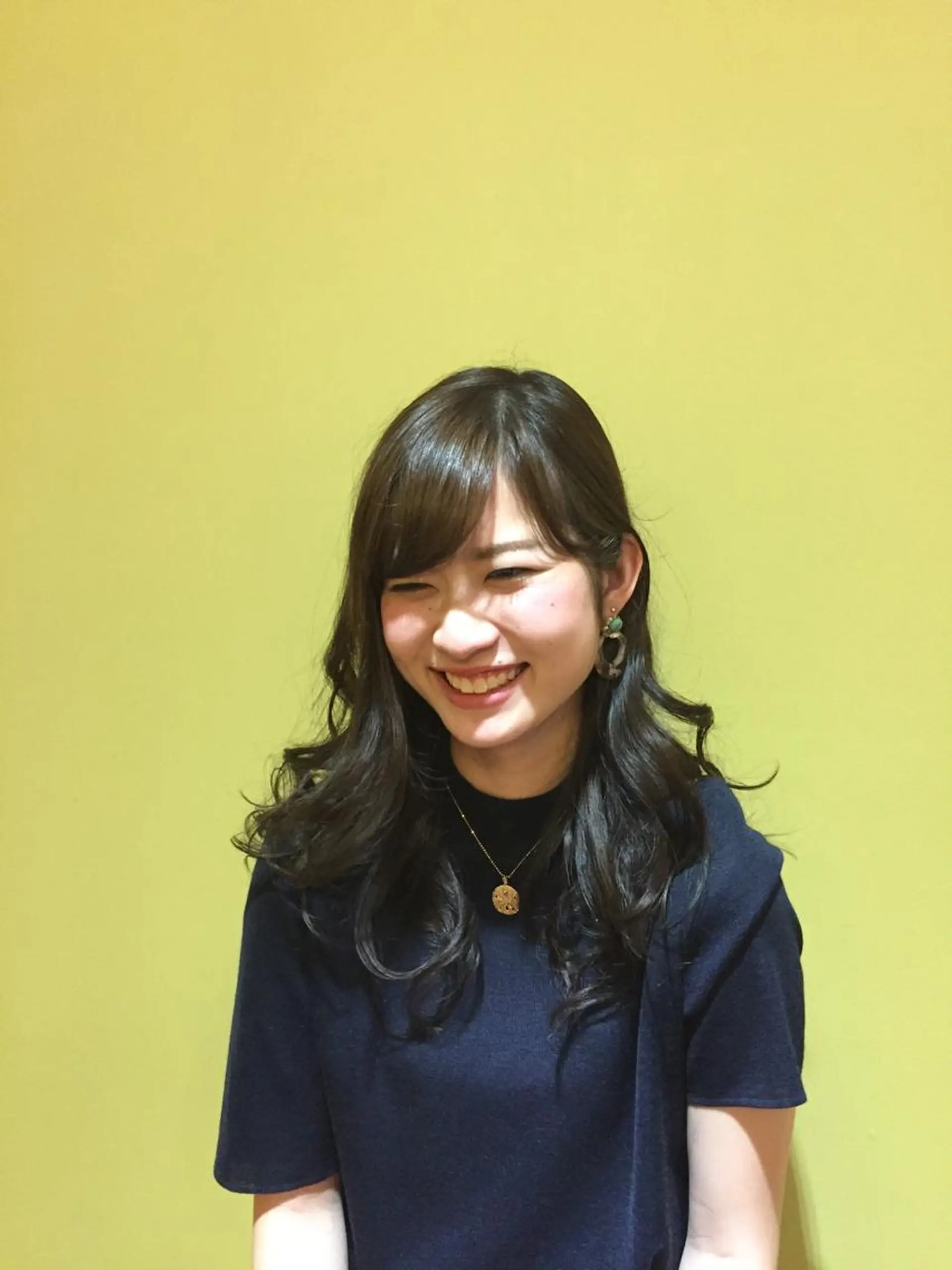 ロング カラー パーマ 鬼頭 洋吏のヘアスタイル