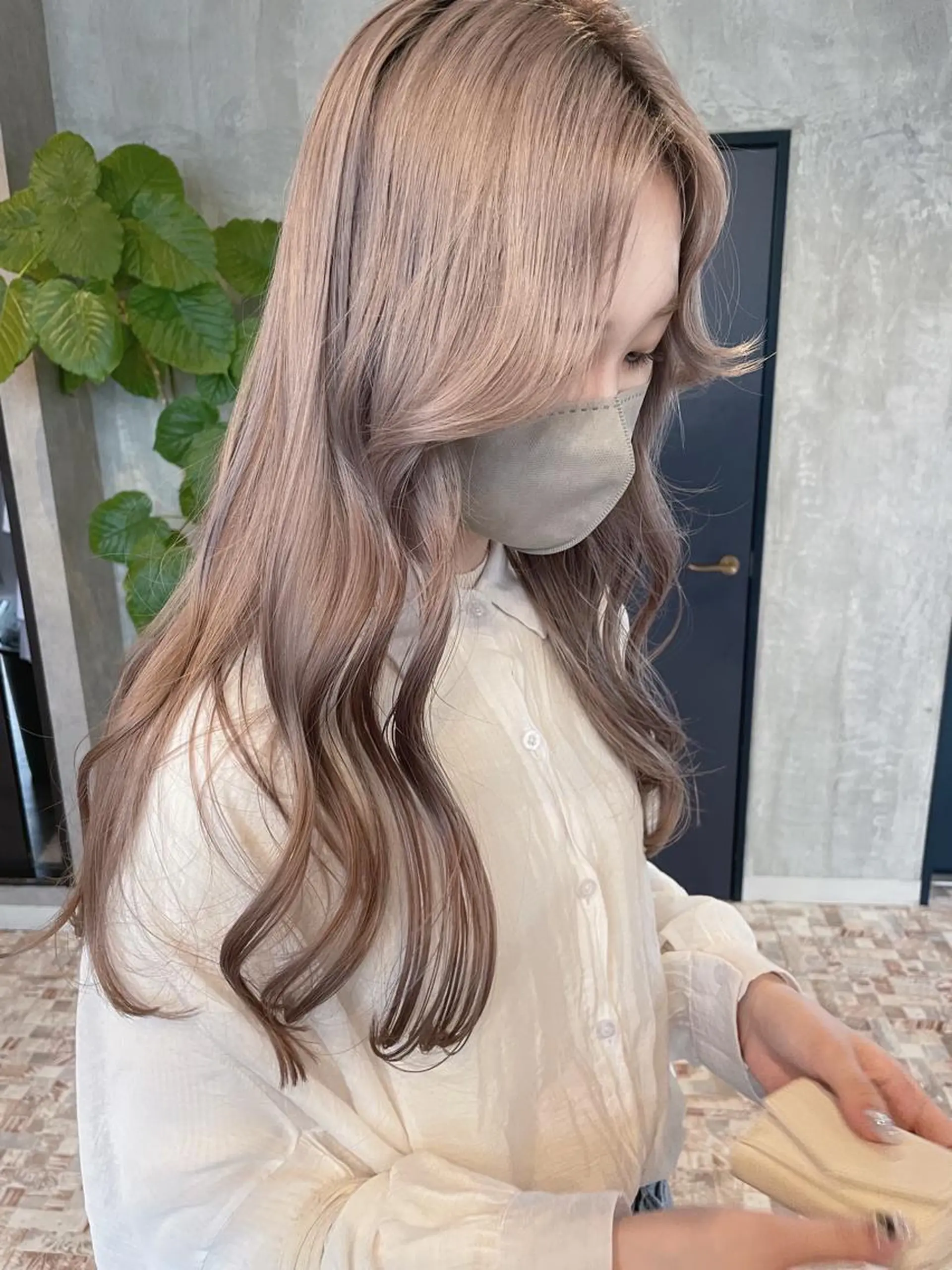 セミロング カラー risako🇰🇷 韓国ヘア/レイヤーのヘアスタイル