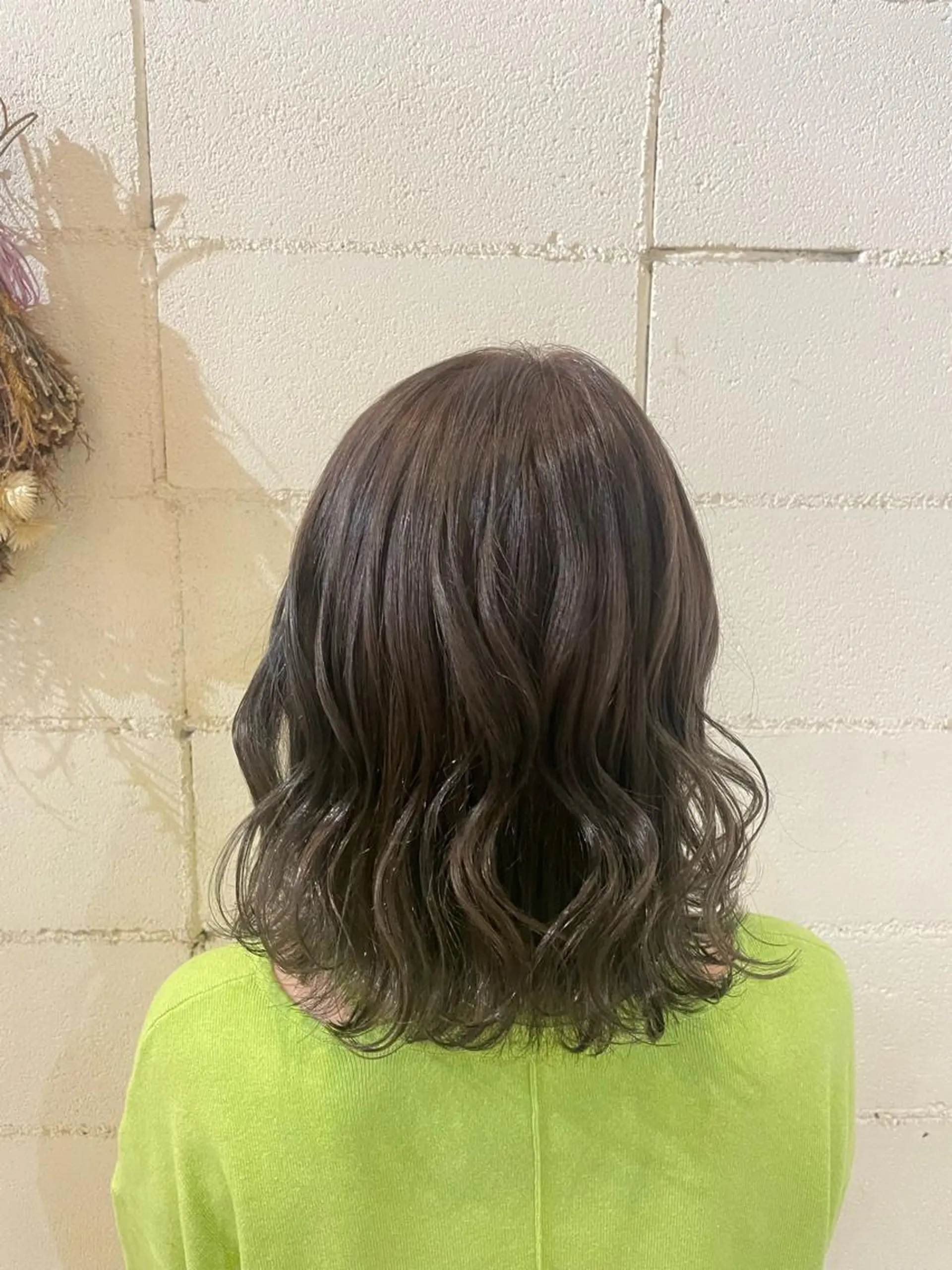 ミディアム カラー ヘアカラー トリートメント いまじゅく あおいのヘアスタイル