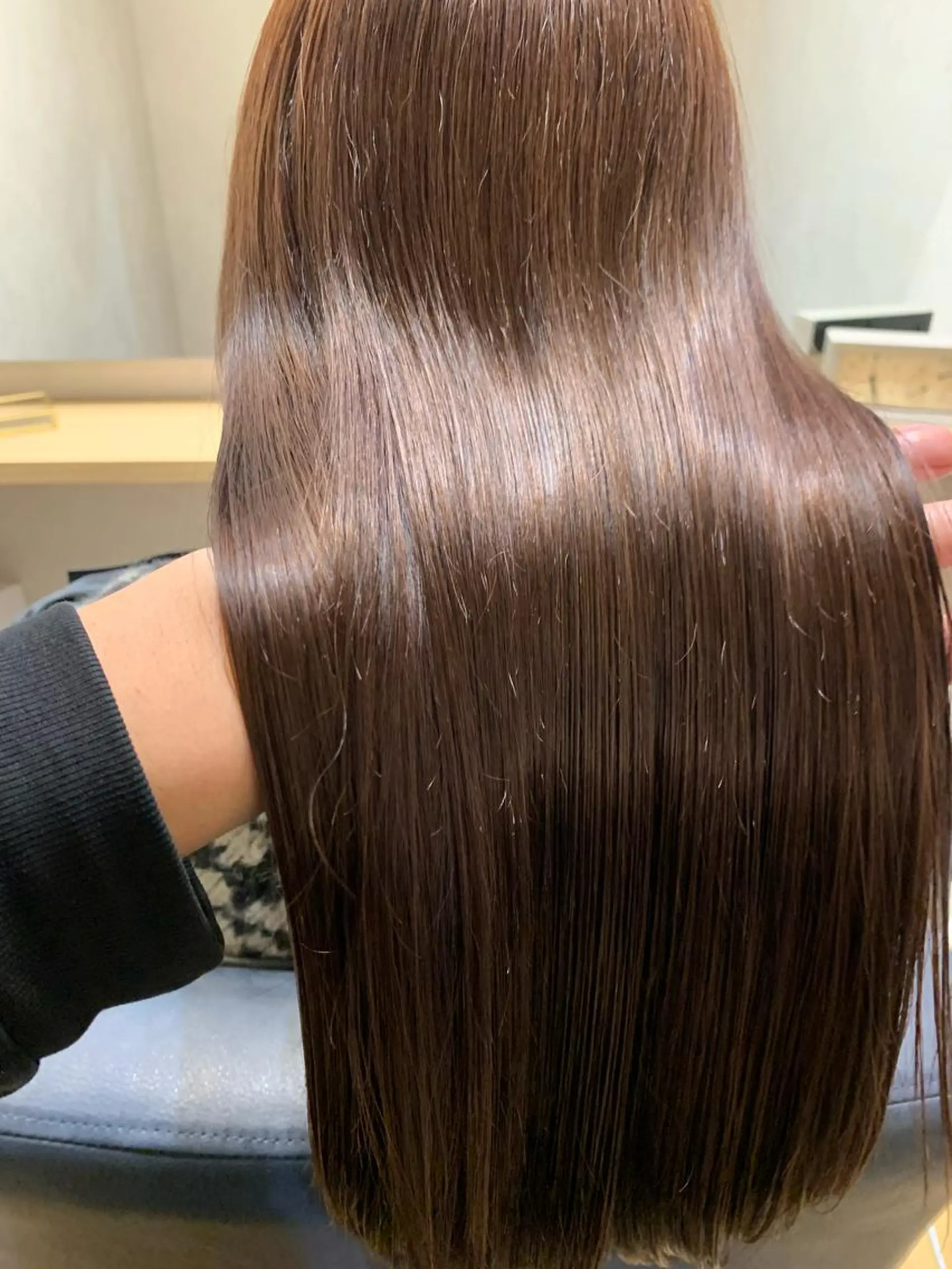 ロング 酸性ストレート カット ヘアカラー 縮毛矯正 newiネウィ _naoのヘアスタイル