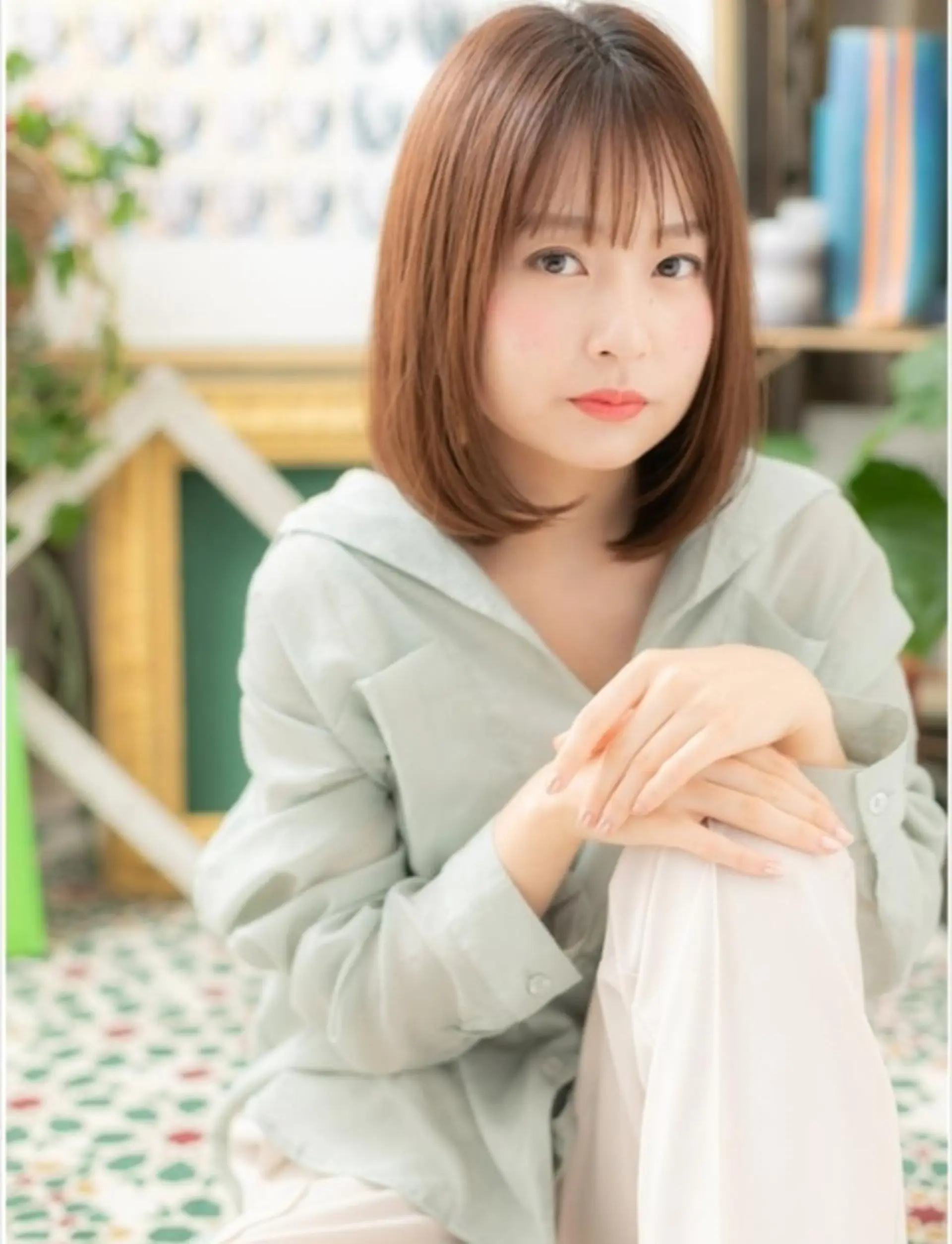 ミディアム ミディアムパーマ 中野 雄介のヘアスタイル