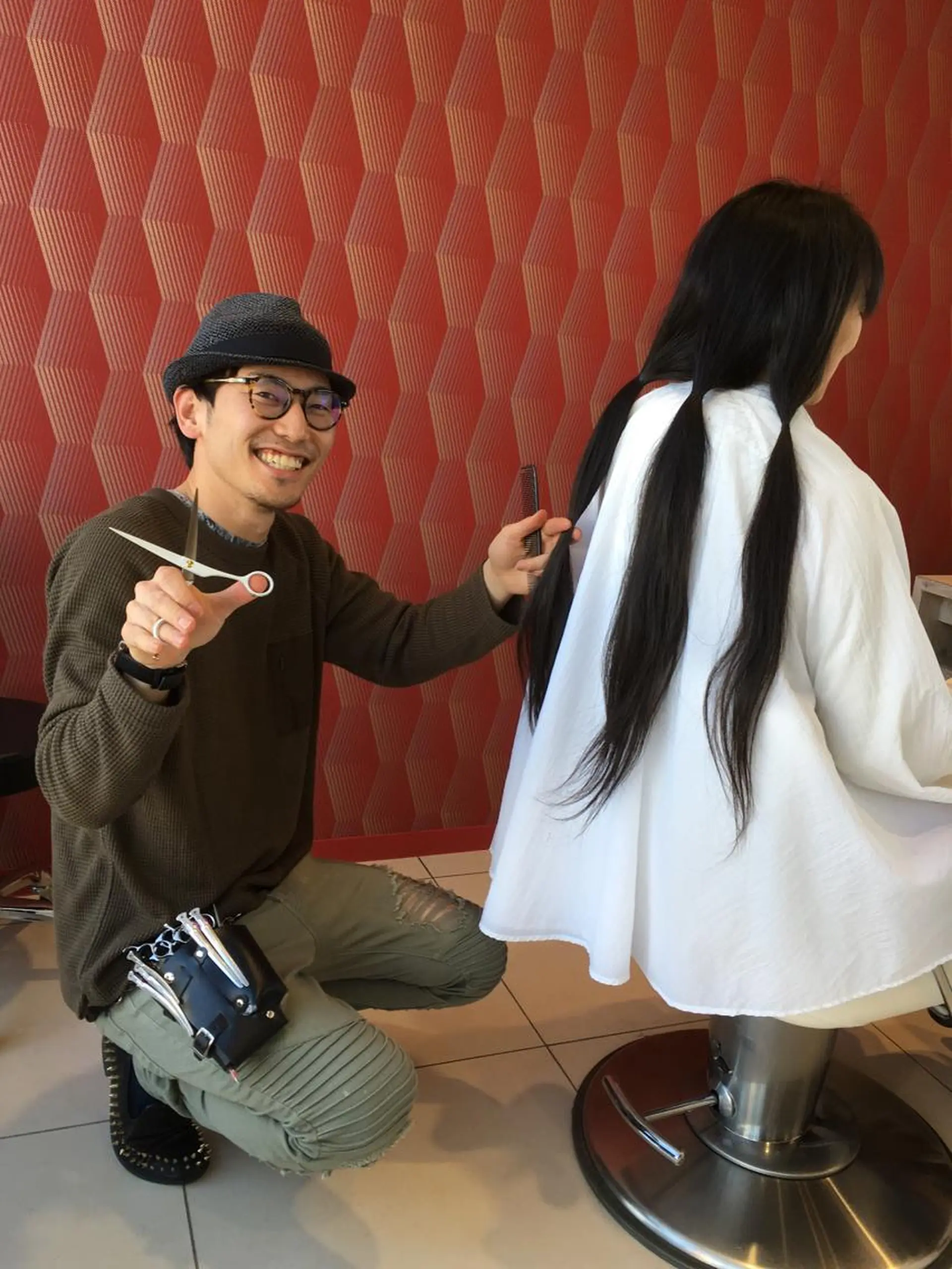 ロング graxi'    グラシー所属・ブリーチ/ハイトーン SERINAのヘアスタイル