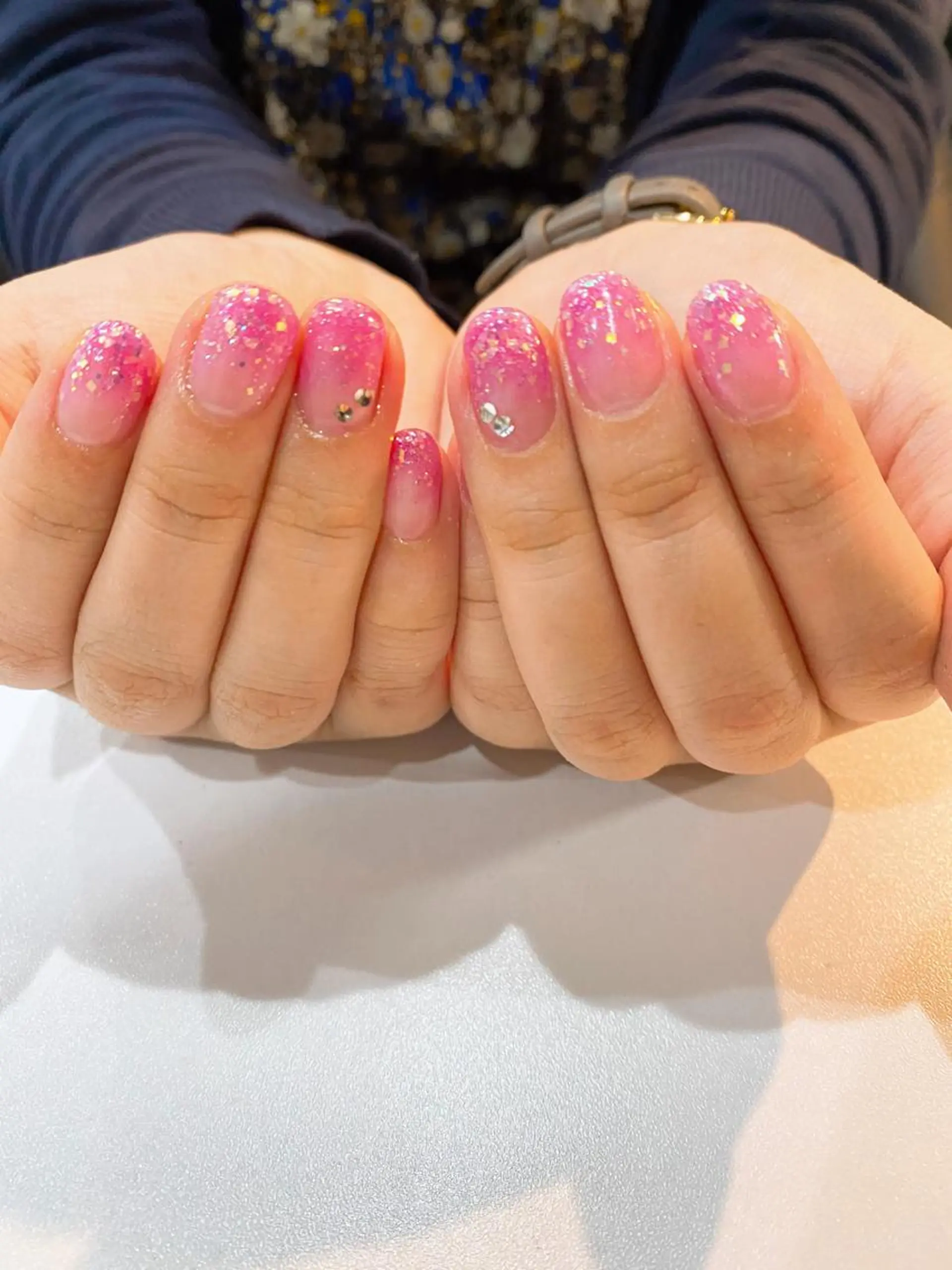 ネイル ラメ(グリッター) ラメグラデーション 錦糸町 mi_nailのネイルデザイン