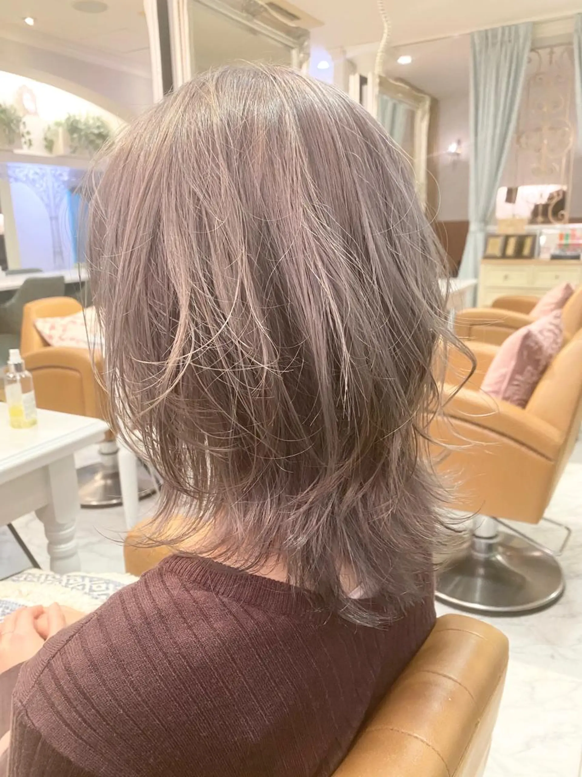 ミディアム カラー レイヤー/ボブ 高嶋 優のヘアスタイル