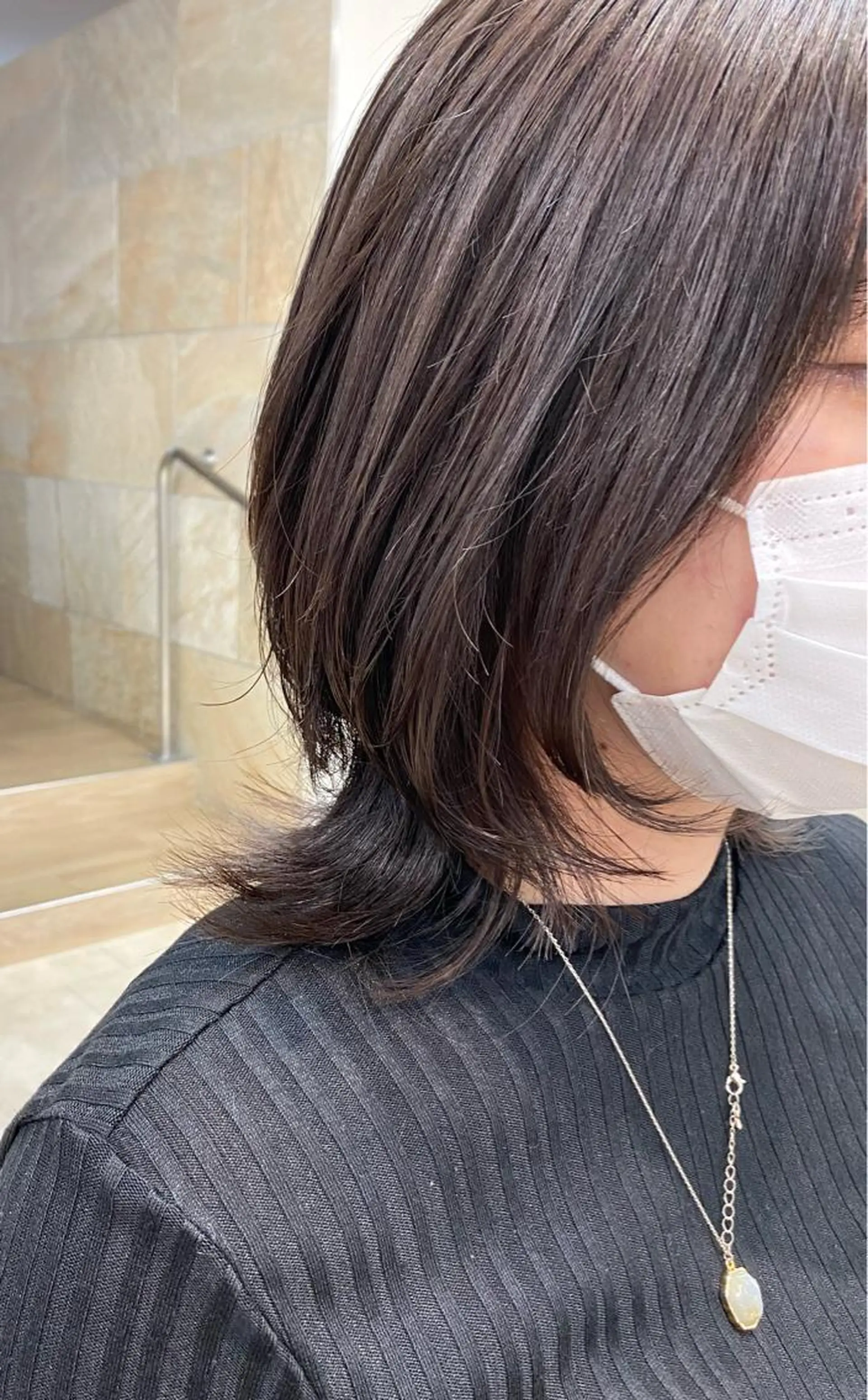 ミディアム 外ハネヘア ウルフカット カット 高橋恵🌈生え癖改善 ウルフ/レイヤーのヘアスタイル