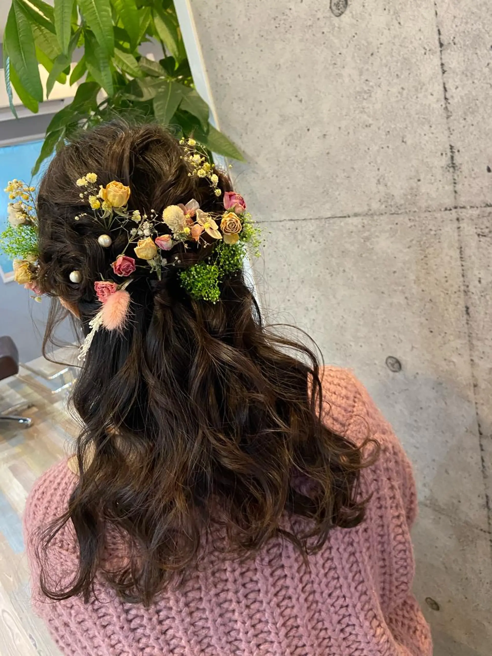 セミロング カラー パーマ ヘアアレンジ ヘアセット 似合わせhair🌼 misakiのヘアスタイル