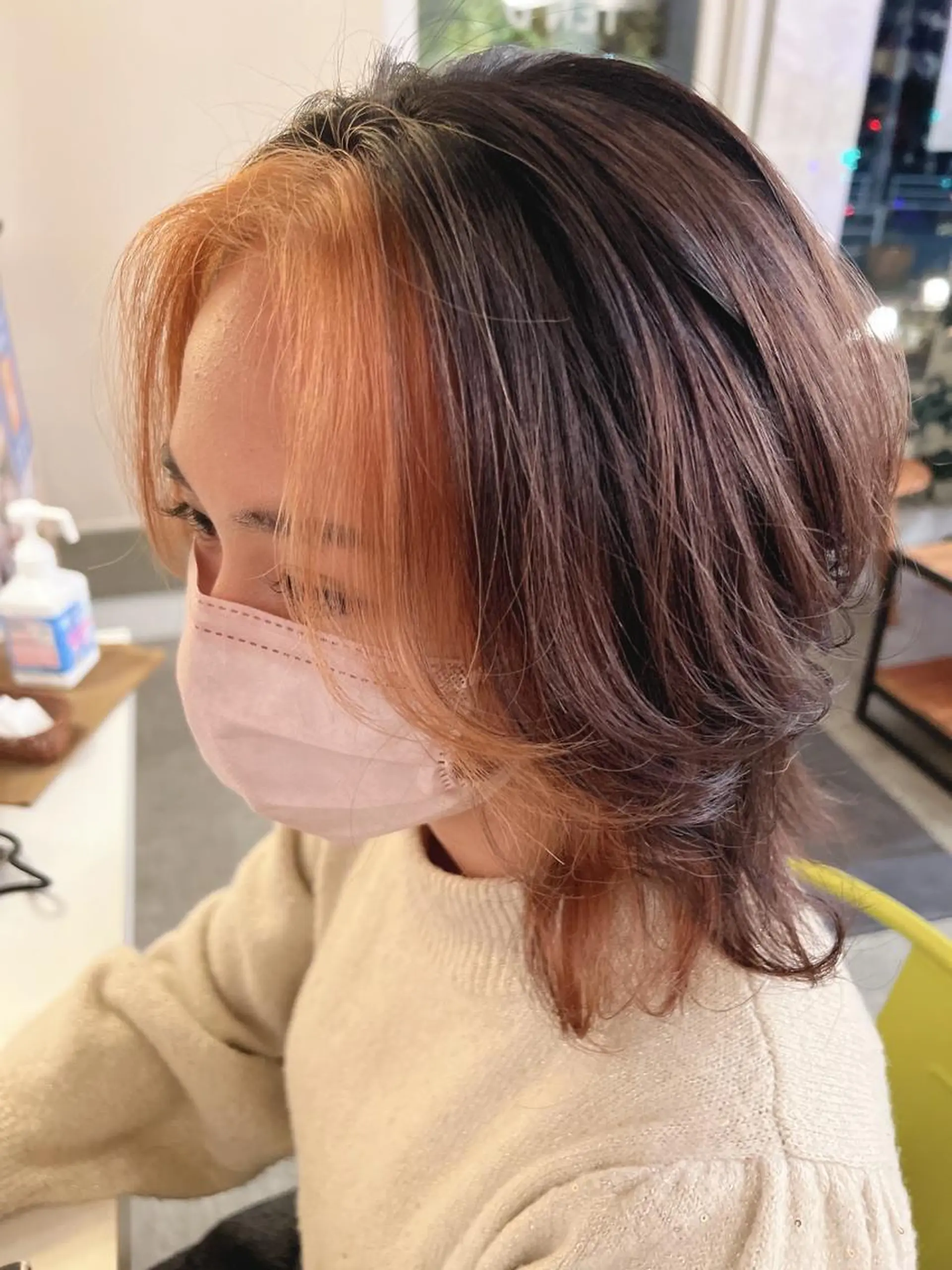 ショート カラー ヘアアレンジ ミストバング フェイスフレーミング ヘアカラー 🌻井上 マリー🌻のヘアスタイル