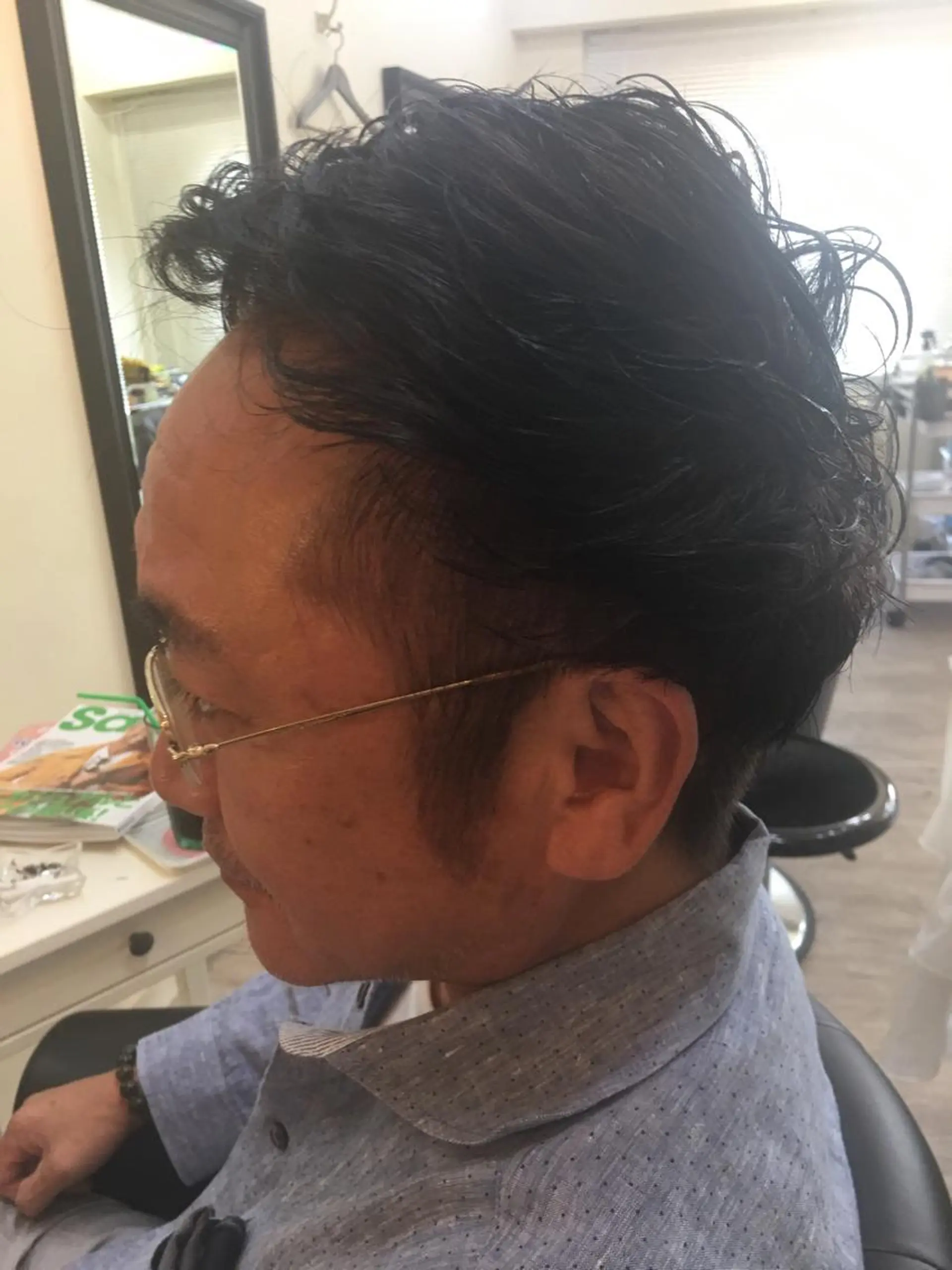 パーマ メンズ 鶴見 和美のヘアスタイル