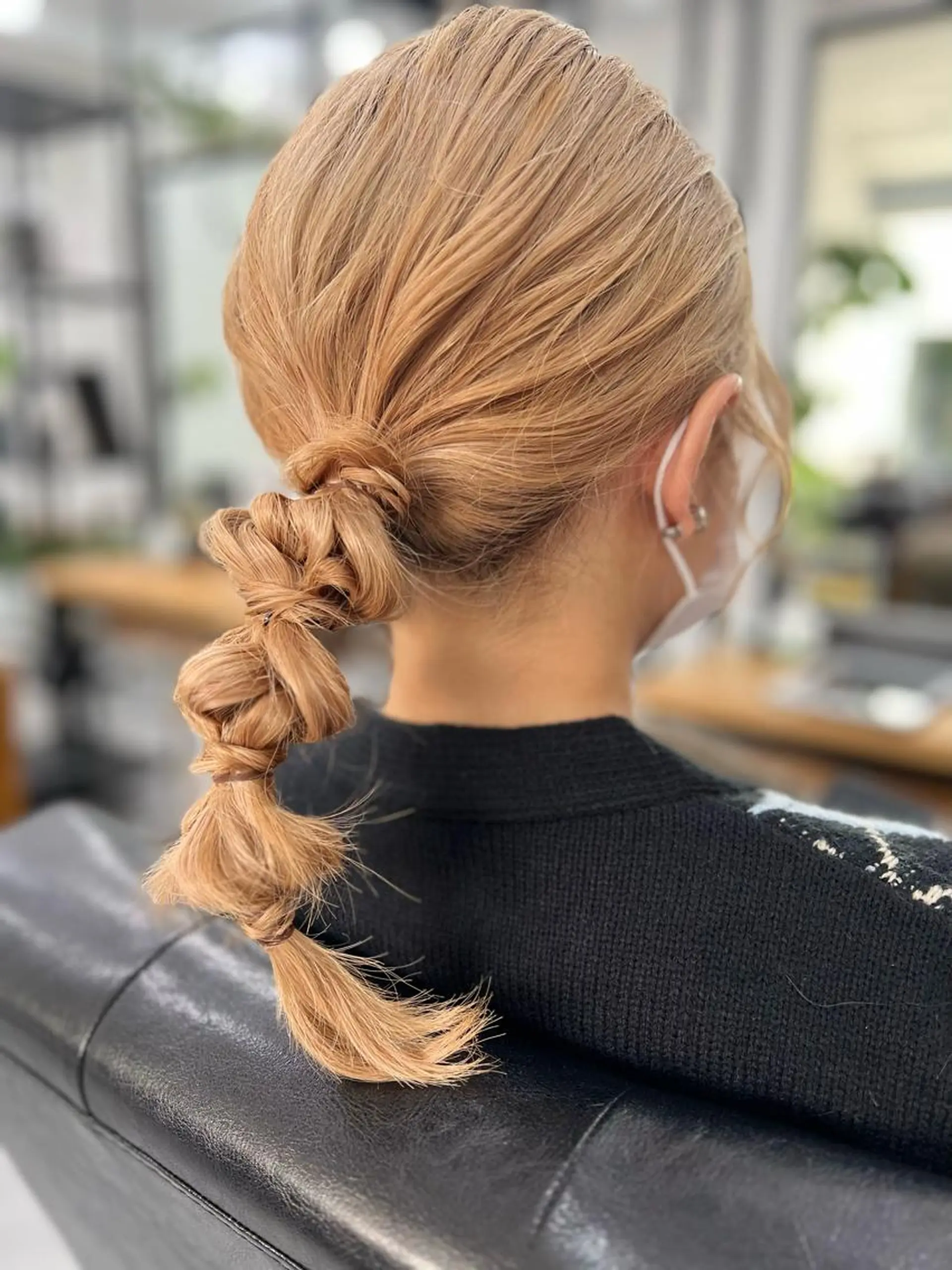 セミロング カラー ヘアアレンジ 結婚式・ブライダル THE PARK キシオカのヘアスタイル