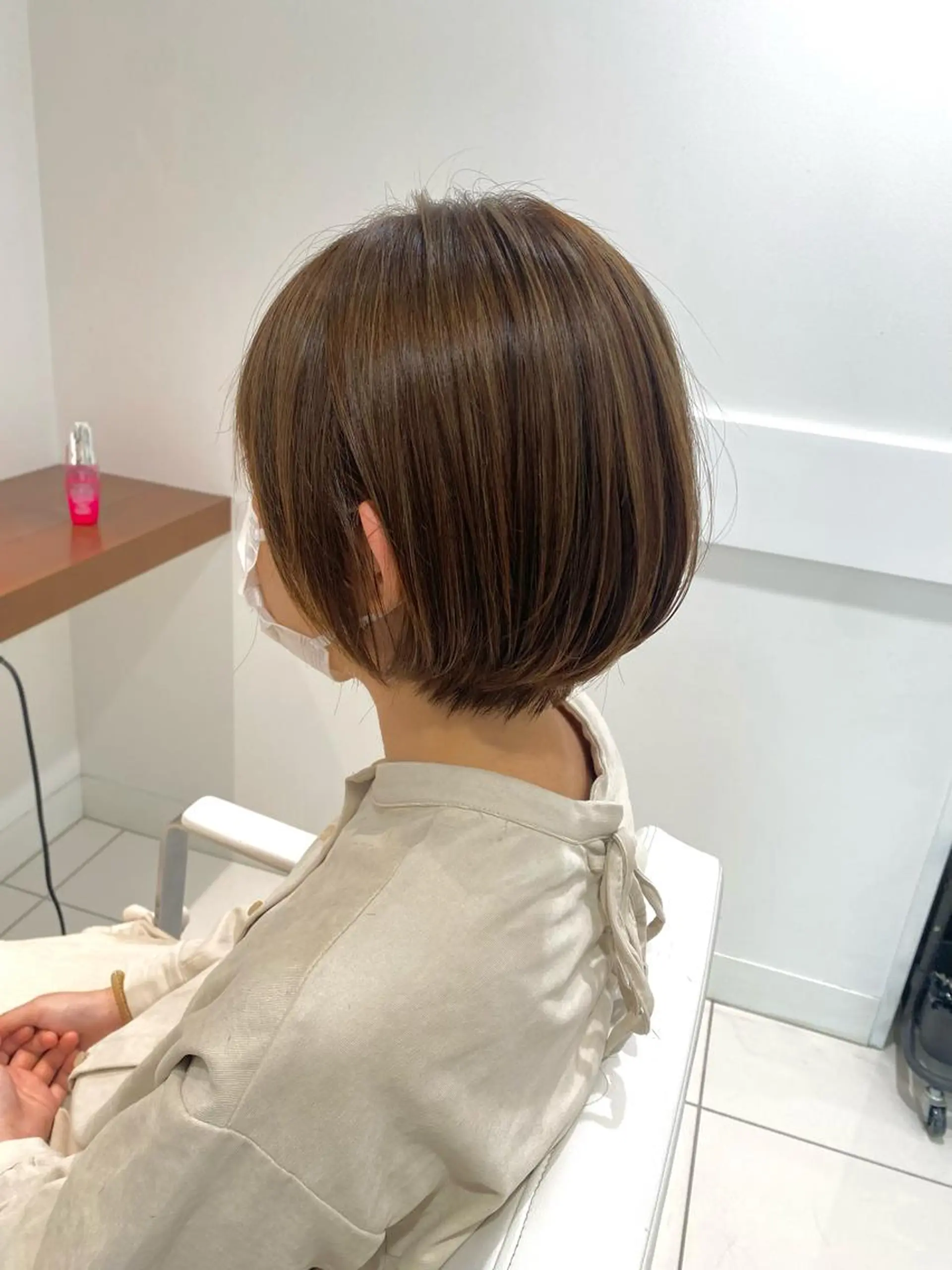 ミディアム カラー ウルフカット ハッシュカット/七海のヘアスタイル