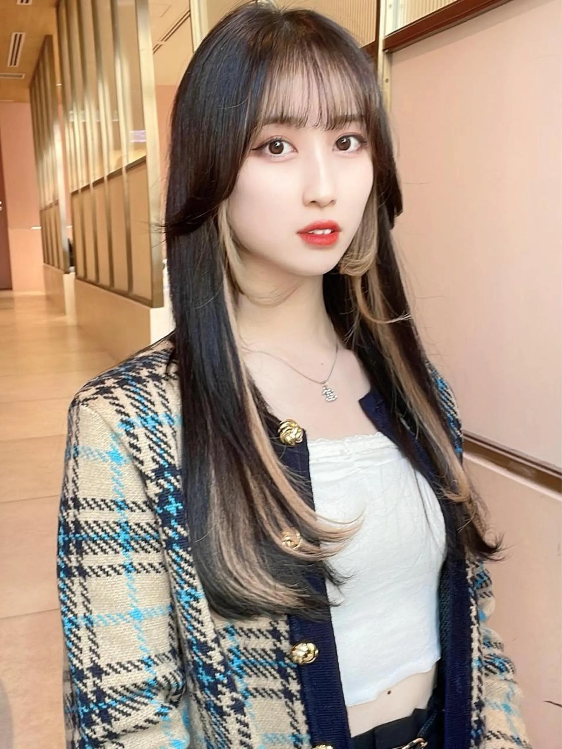 ロング パーマ 顔周り特化/韓国ヘア /レイヤー/吉野幸大のヘアスタイル