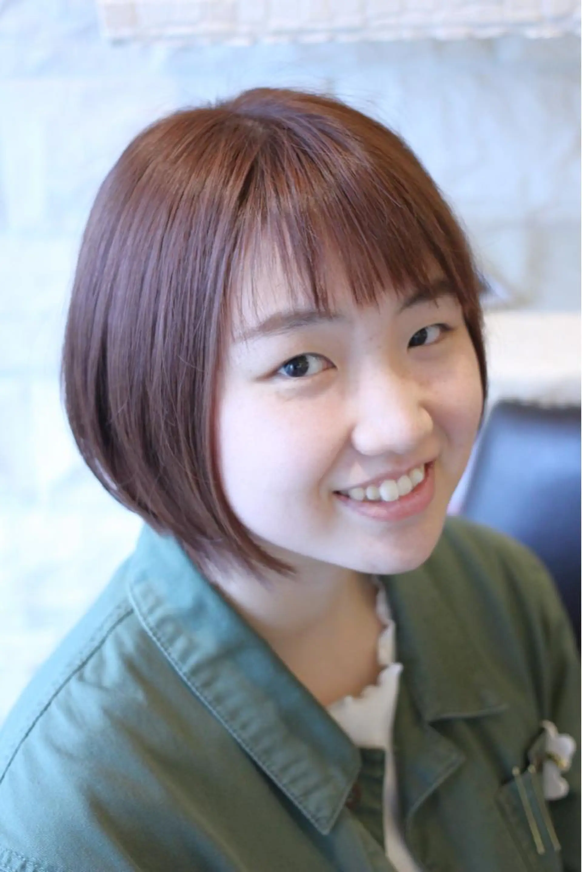 ショート カラー ショートボブ ブラウンカラー ピンクカラー ピンクブラウン ボブ 土居 正季のヘアスタイル