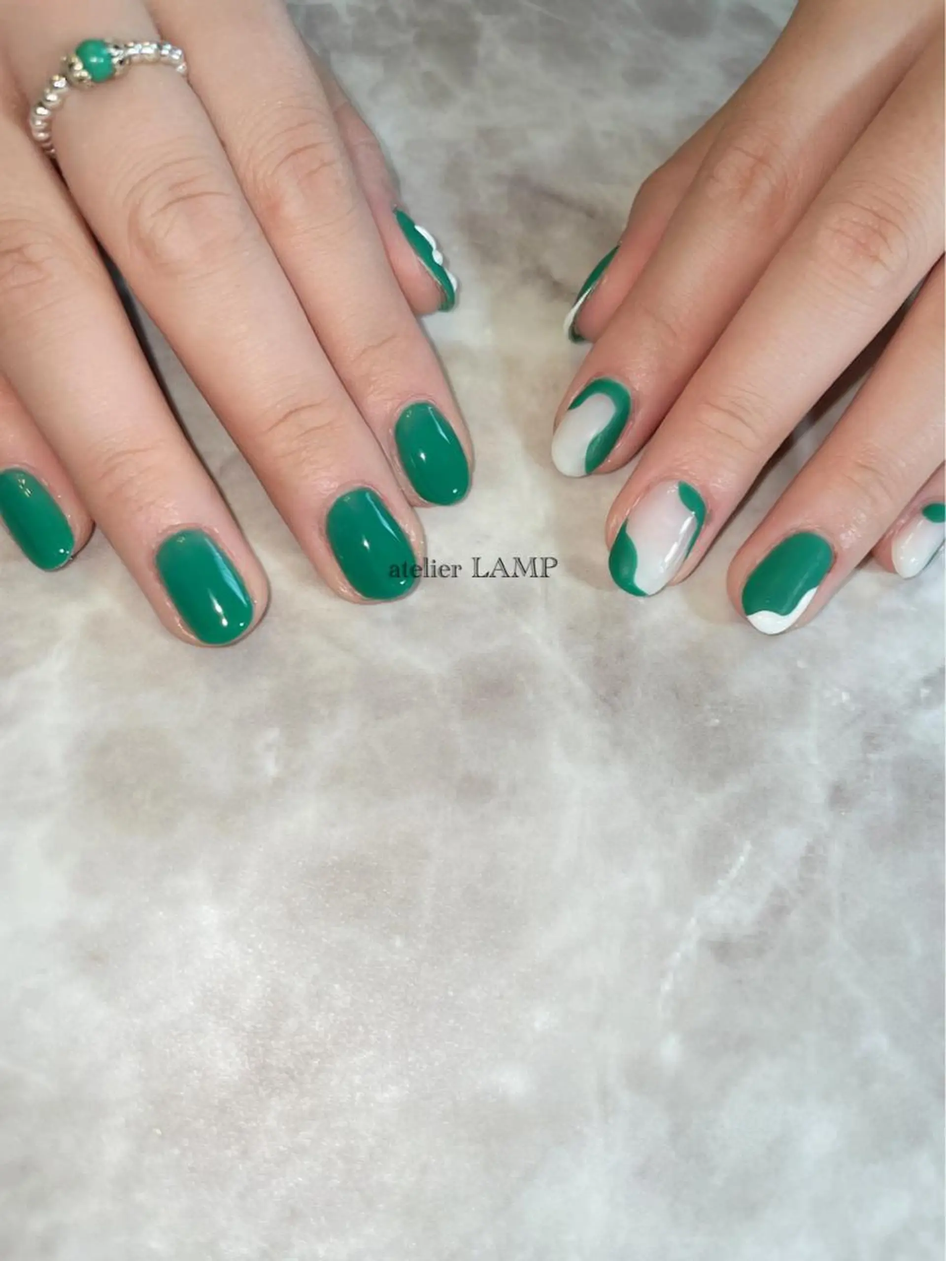 ネイル グリーン NANA no artのネイルデザイン