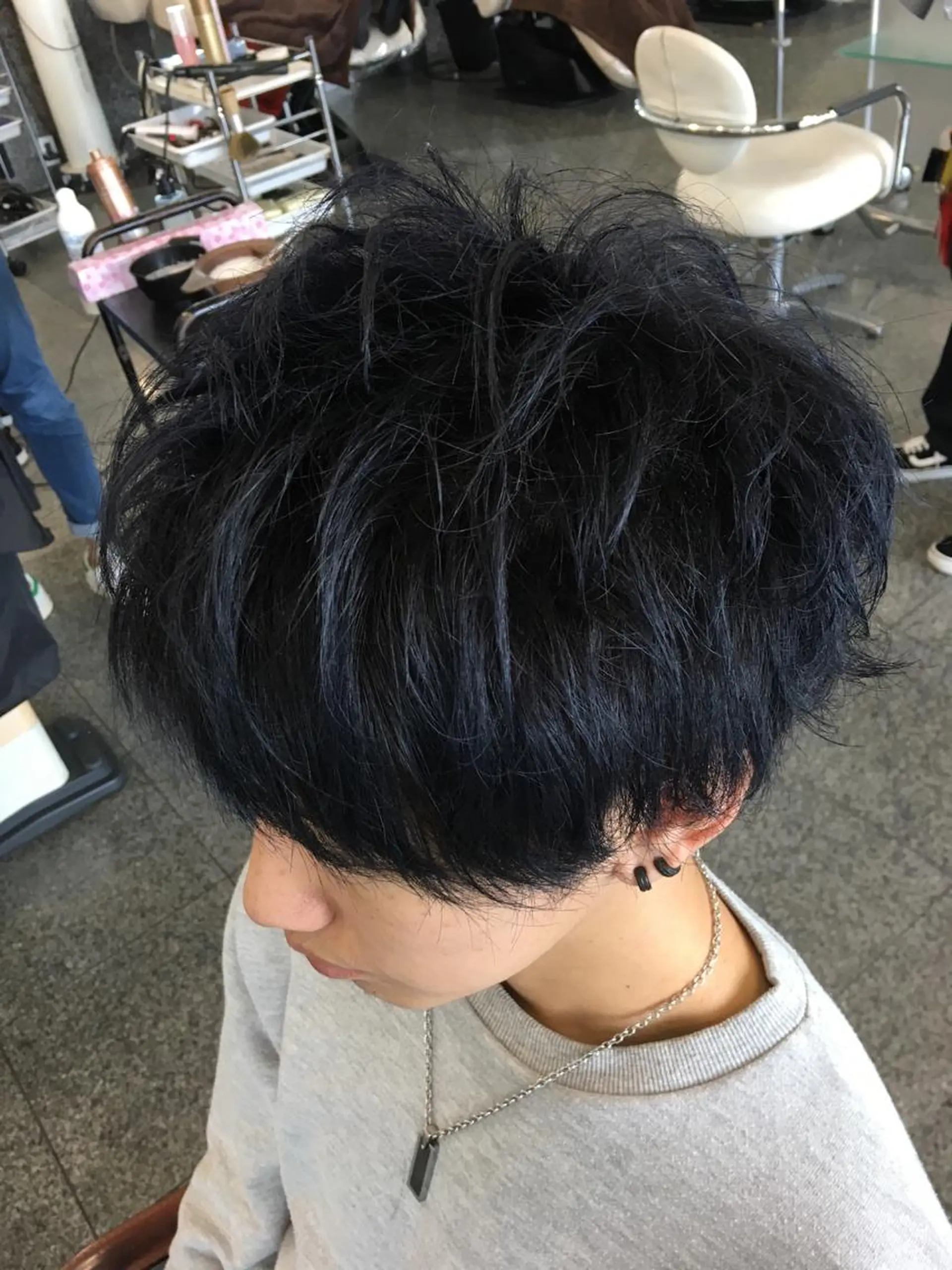 ショート カラー メンズ 河合秀明/ショート /ボブ/レイヤーのヘアスタイル