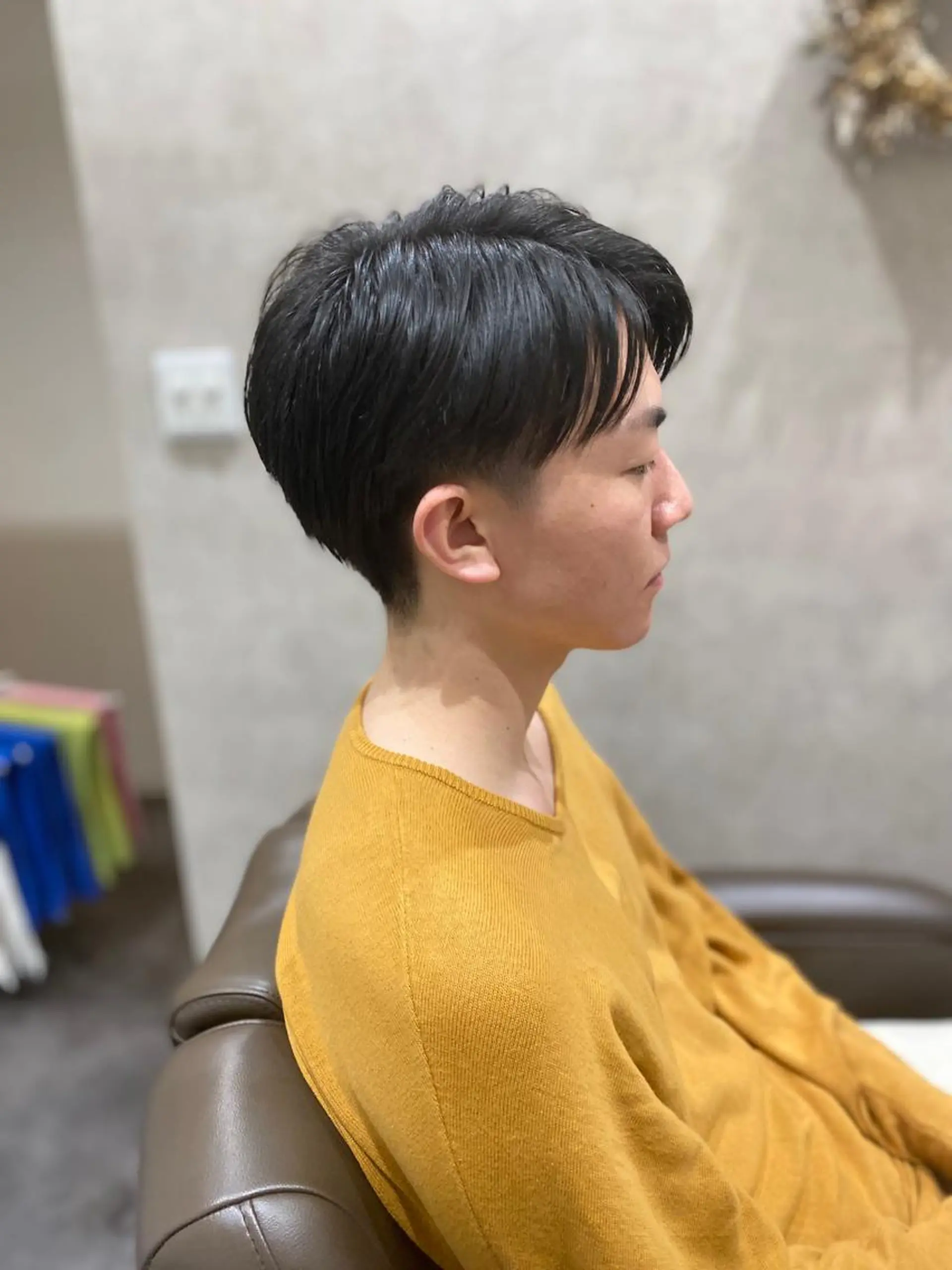 ミディアム メンズ センターパート マッシュ 仲川 遼のヘアスタイル