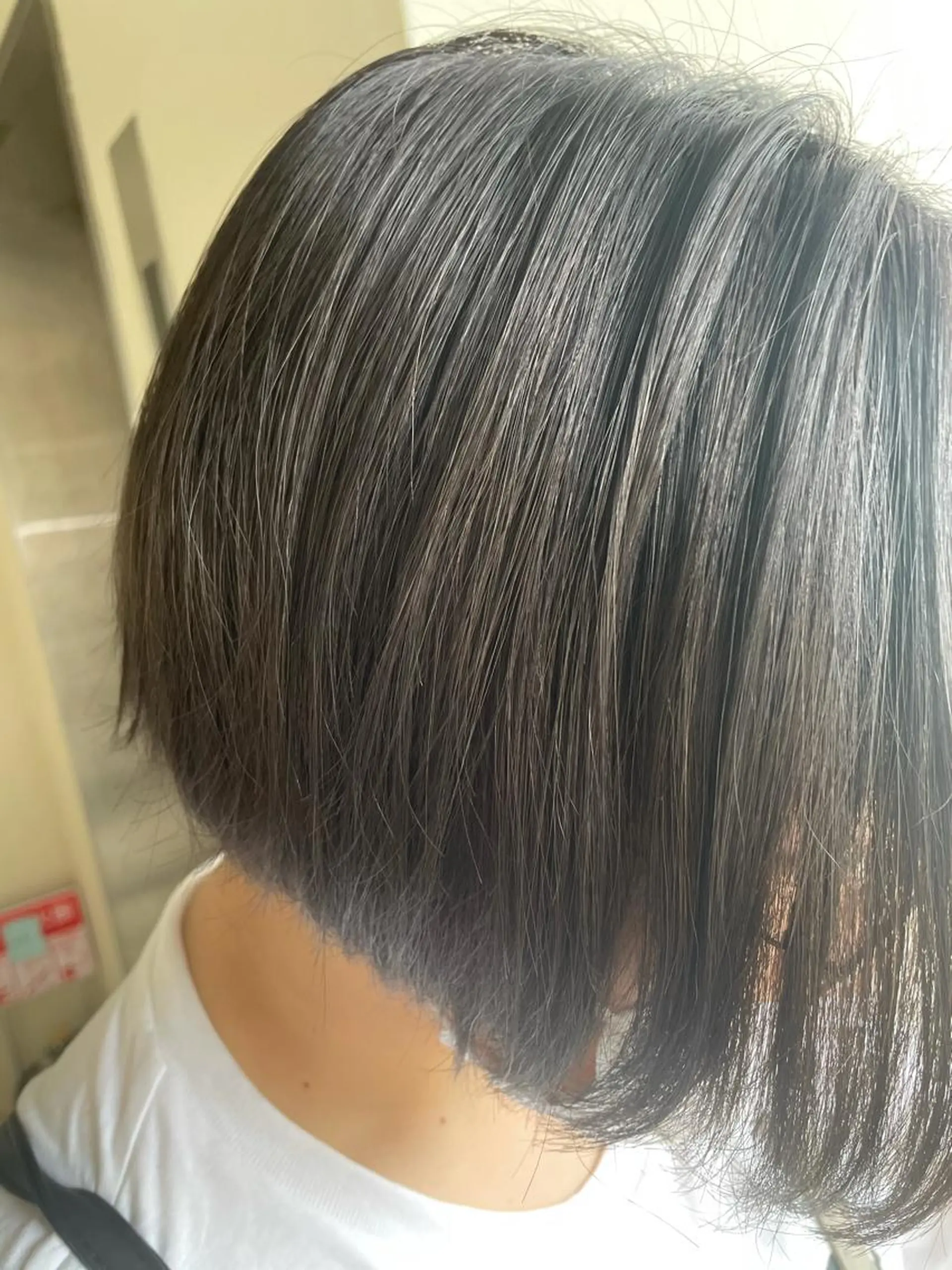 ショート カラー ブリーチ グレージュ maeda maiのヘアスタイル