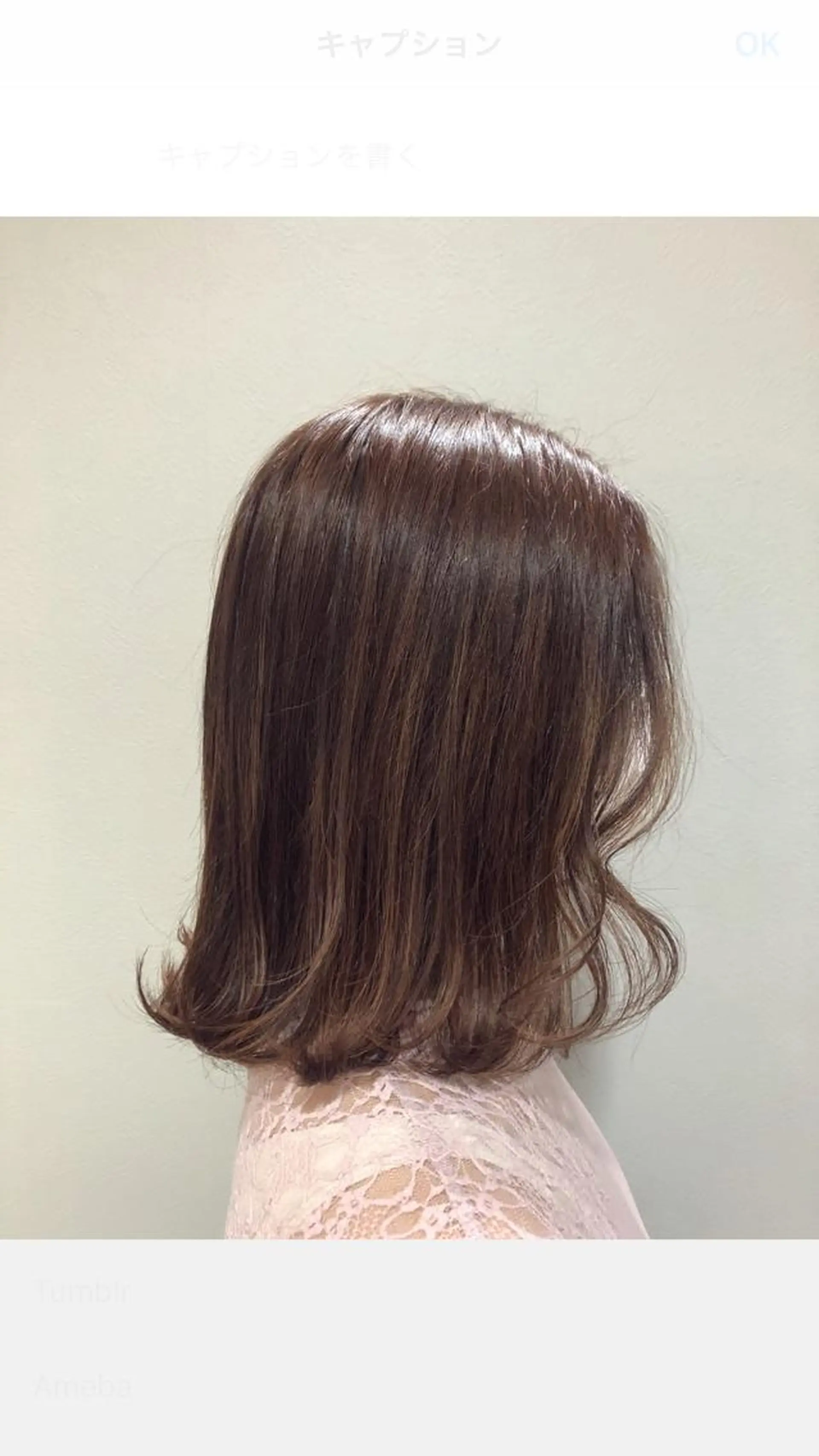 ミディアム カラー ヘアカラー 唐澤 千尋のヘアスタイル